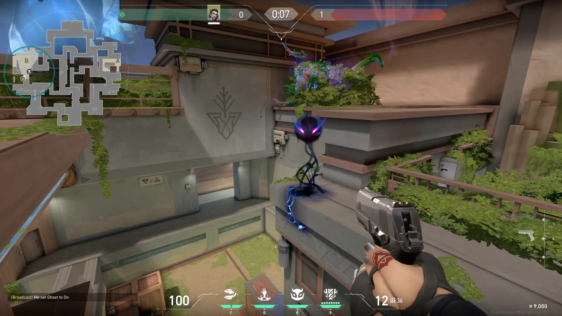 Fade Haunt on Abyss Attack Site B — step 4 of 5: Aim — line up the shot