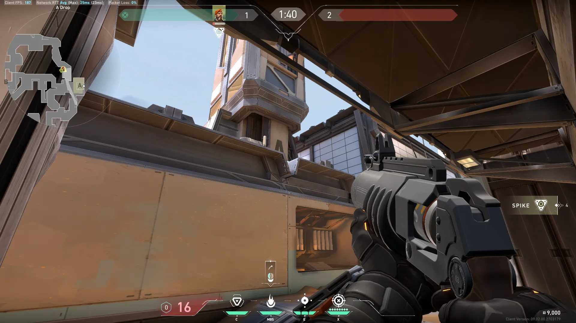 Brimstone Incendiary on Fracture Defense Site A — step 2 of 3: Aim — line up the shot