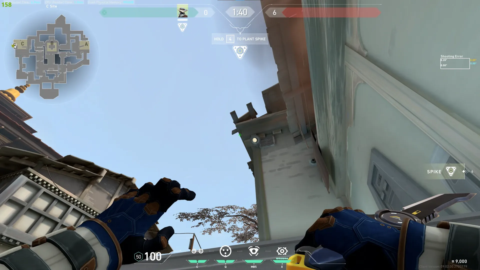 Cypher Cyber Cage on Haven Defense Site C — step 2 of 3: Aim — line up the shot