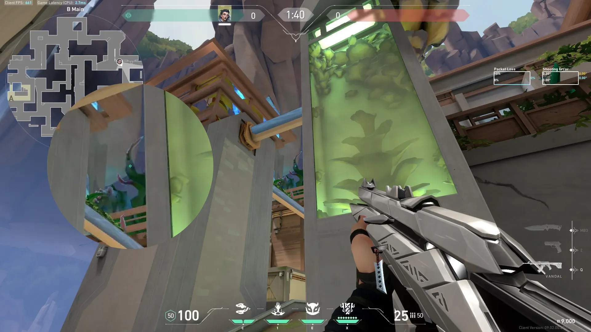 Fade Haunt on Abyss Attack Site B — step 3 of 5: Aim — line up the shot
