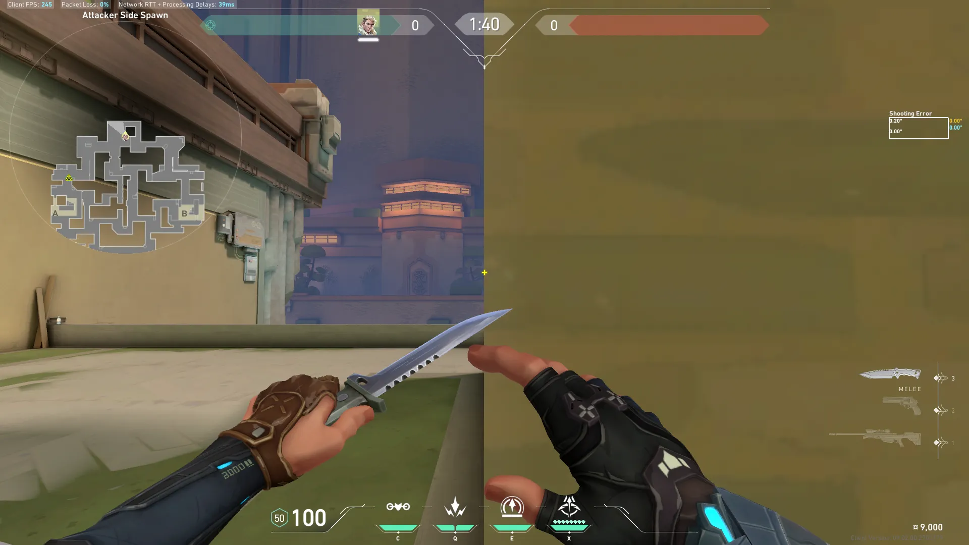 Recon Dart From Attacker Spawn to A Site — Sova lineup on Abyss