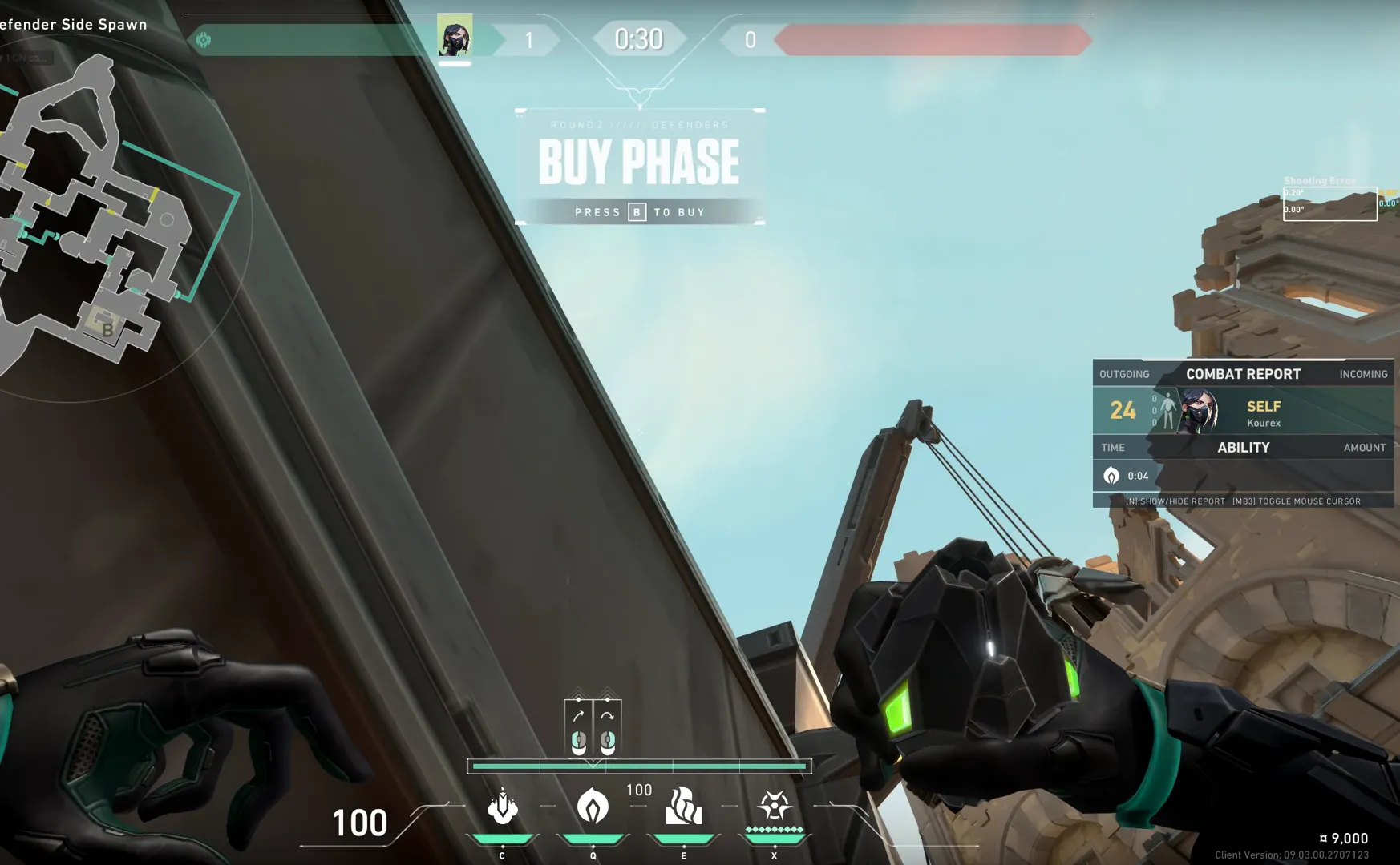Viper Poison Cloud on Bind Defense Site A — step 2 of 4: Aim — line up the shot