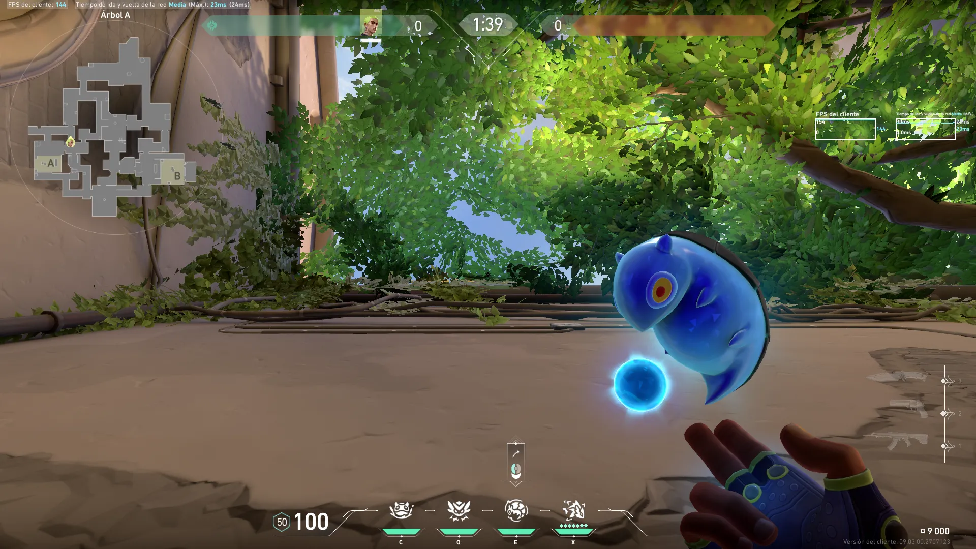 Gekko Dizzy on Ascent Defense Site A — step 2 of 4: Aim — line up the shot