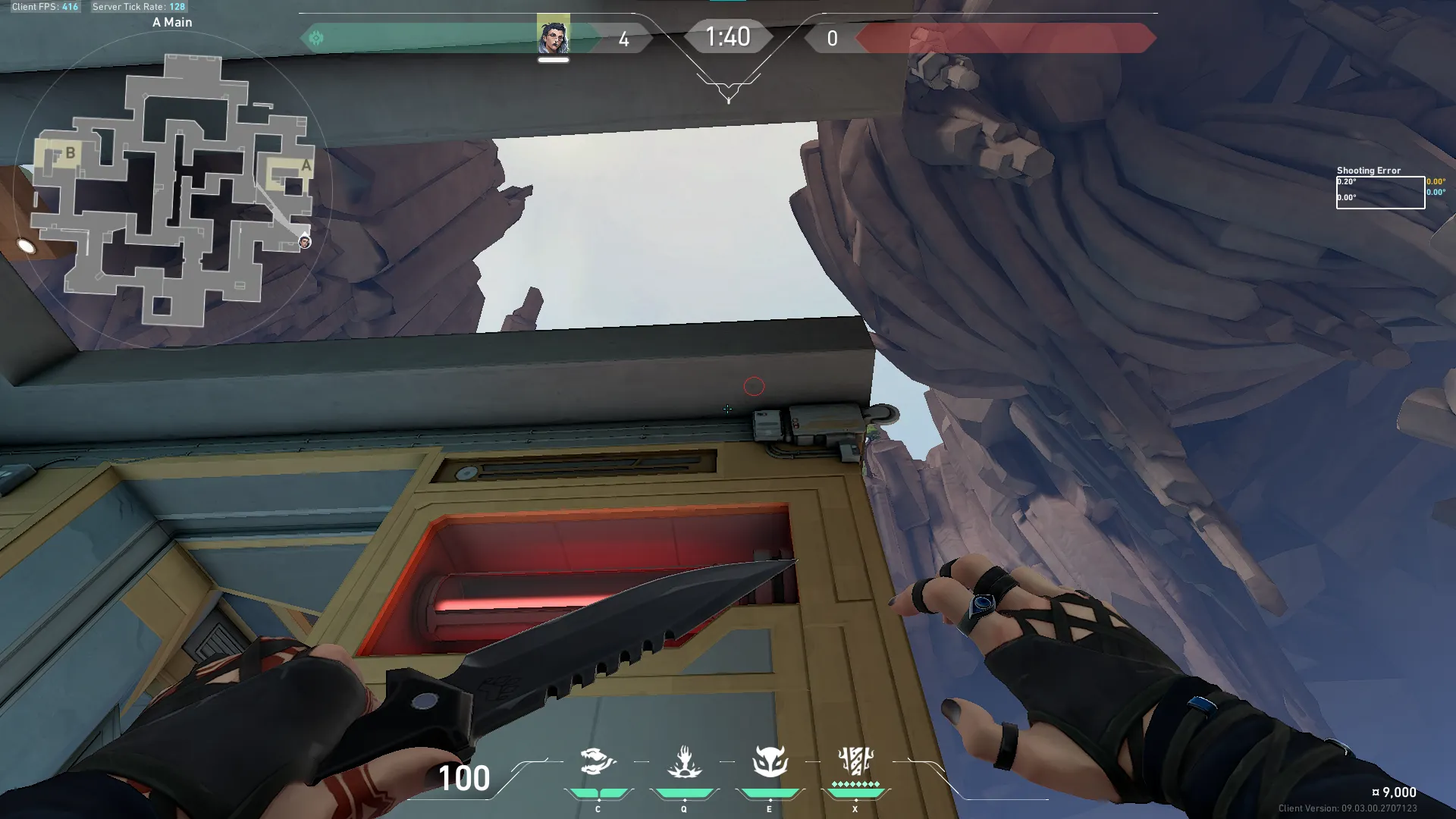 Fade Haunt on Abyss Attack Site A — step 2 of 4: Aim — line up the shot