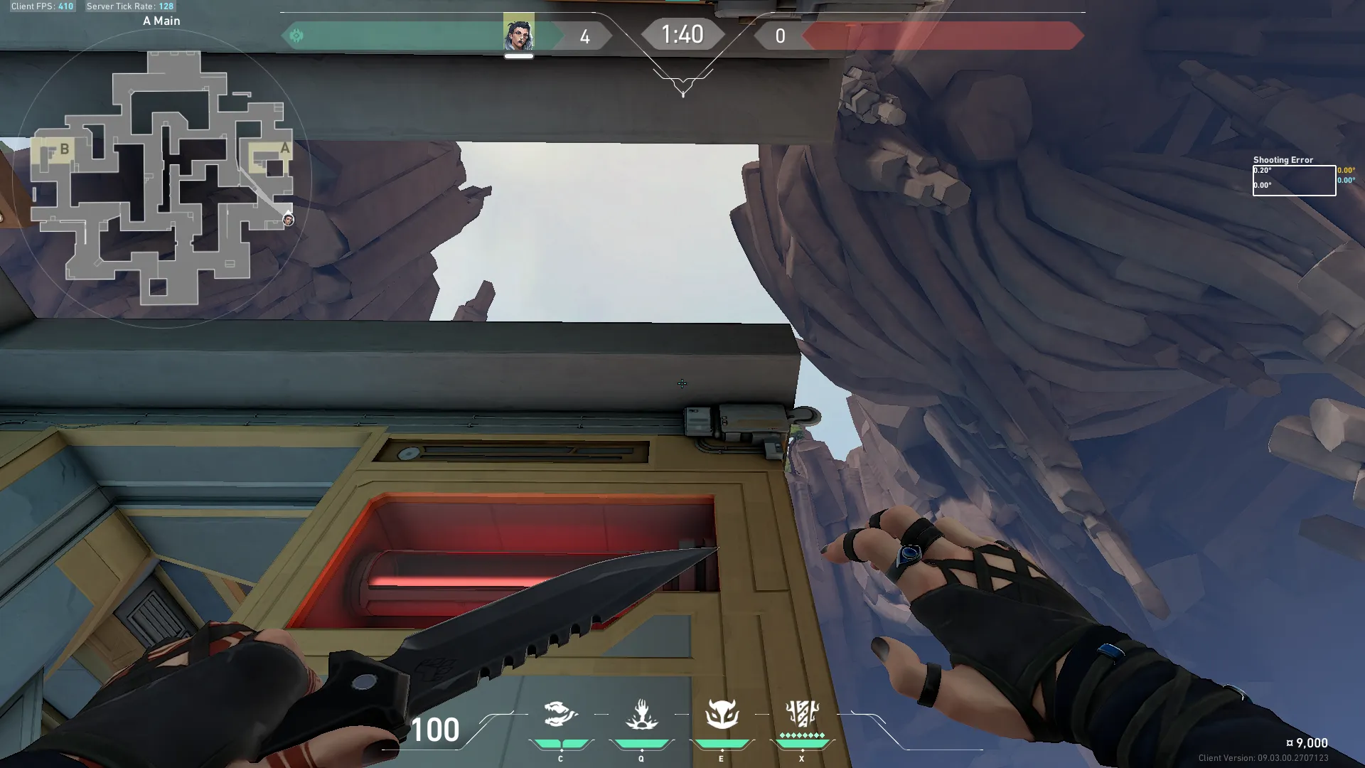 Fade Haunt on Abyss Attack Site A — step 3 of 4: Aim — line up the shot