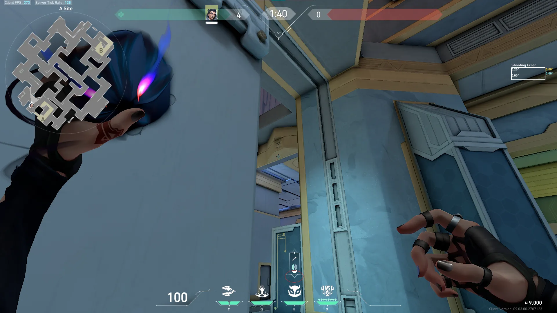 Fade Haunt on Abyss Defense Site A — step 4 of 5: Aim — line up the shot