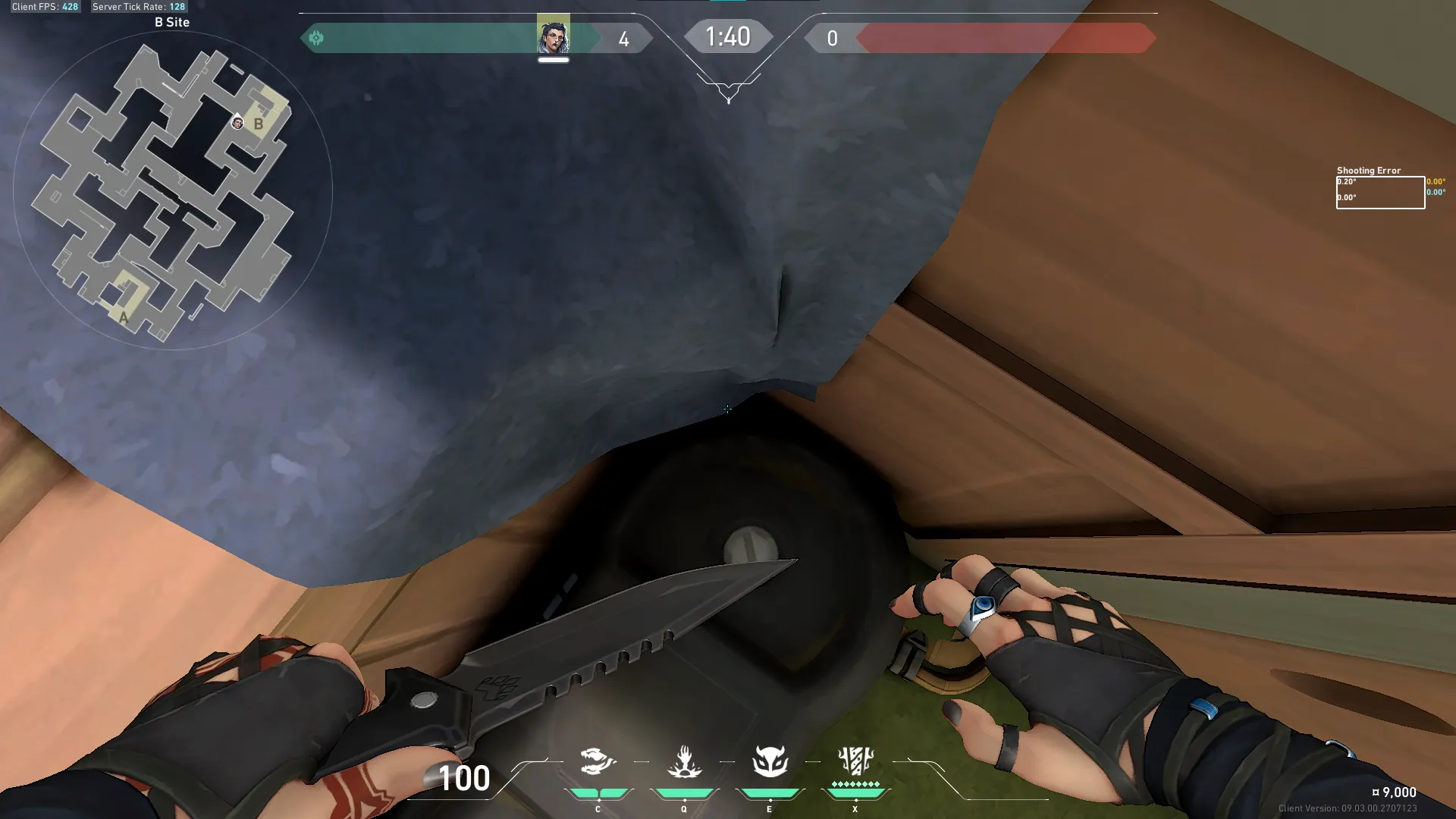 Fade Haunt on Abyss Defense Site B — step 2 of 5: Aim — line up the shot