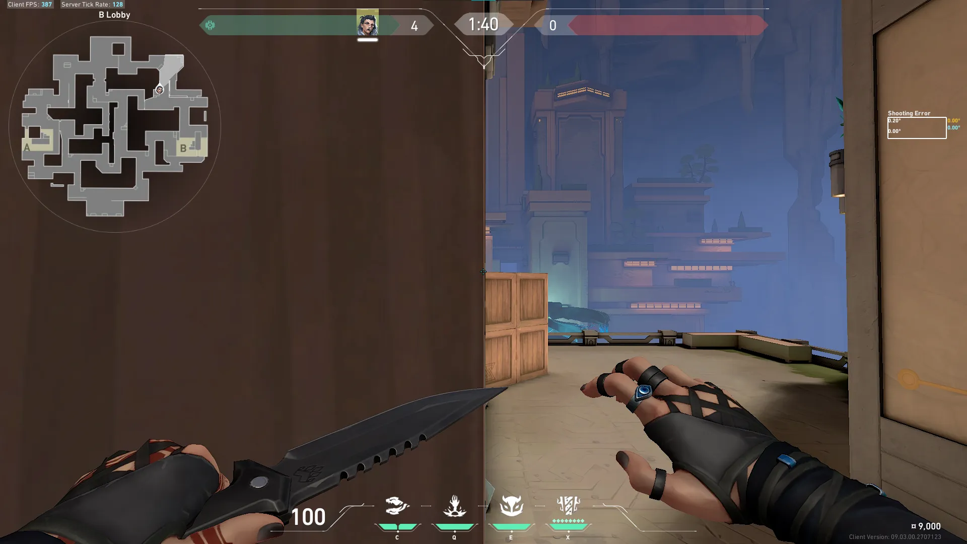 Fade Haunt on Abyss Attack Site B — step 2 of 6: Aim — line up the shot