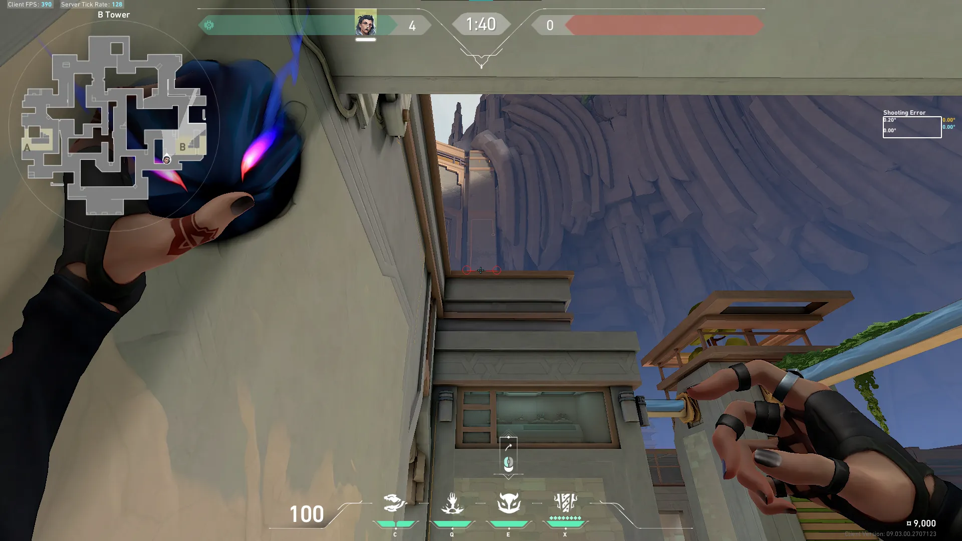 Fade Haunt on Abyss Defense Site B — step 3 of 5: Aim — line up the shot