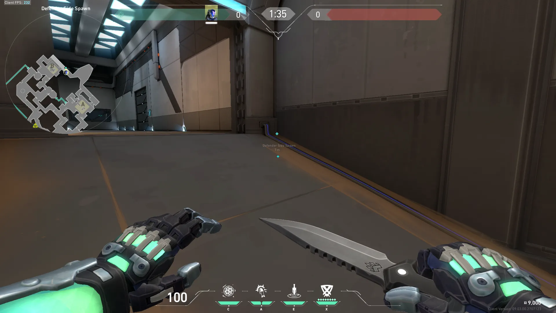 Very Quick Knife on B Site as Defender — KAY/O lineup on Bind