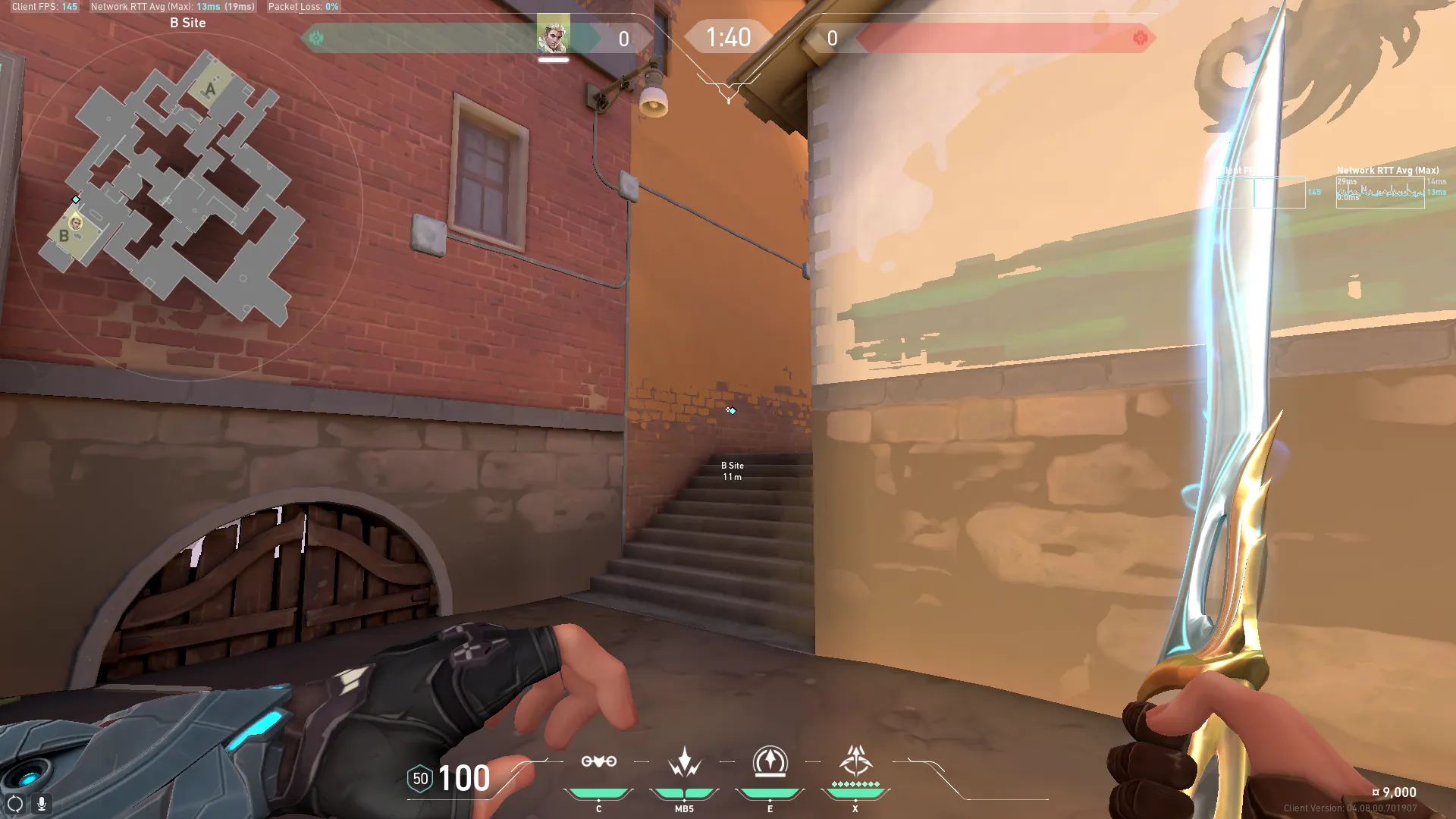 Stairs to Tiles Recon (wallbang Spot) — Sova lineup on Ascent