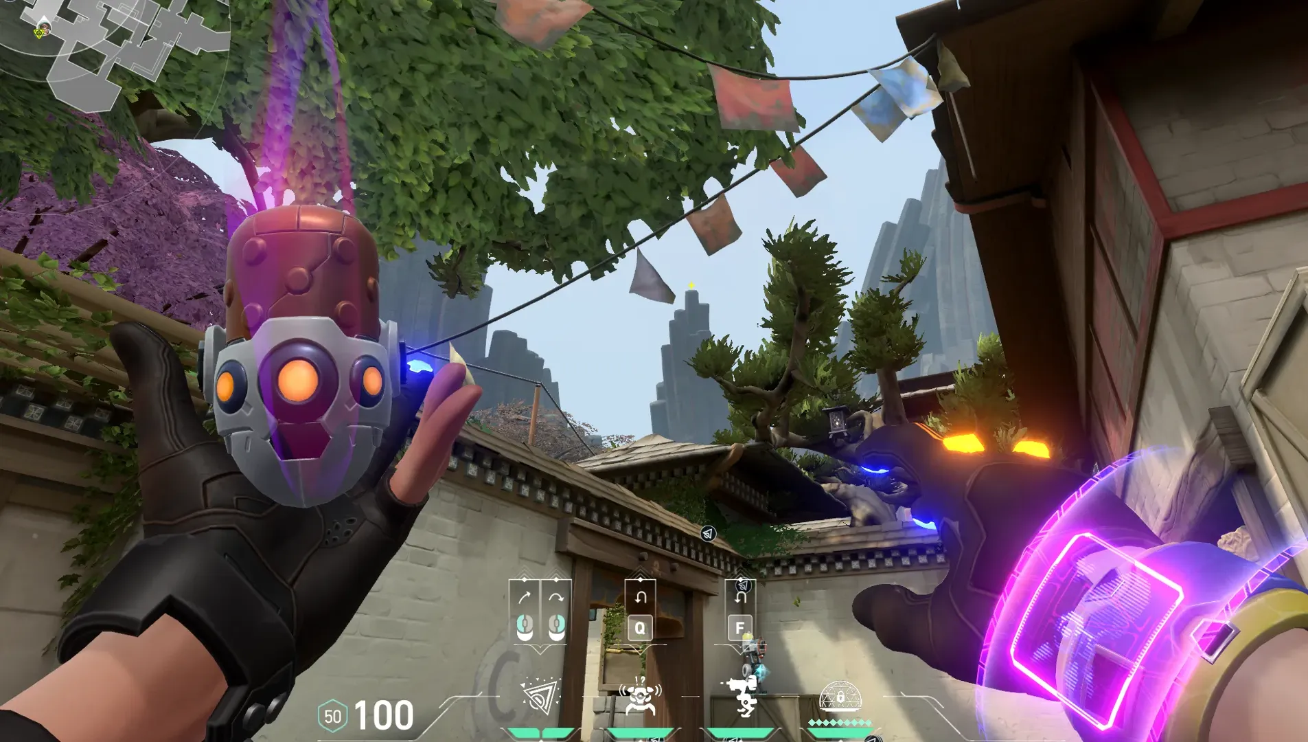Killjoy Nanoswarm on Haven Attack Site C — step 3 of 5: Aim — line up the shot