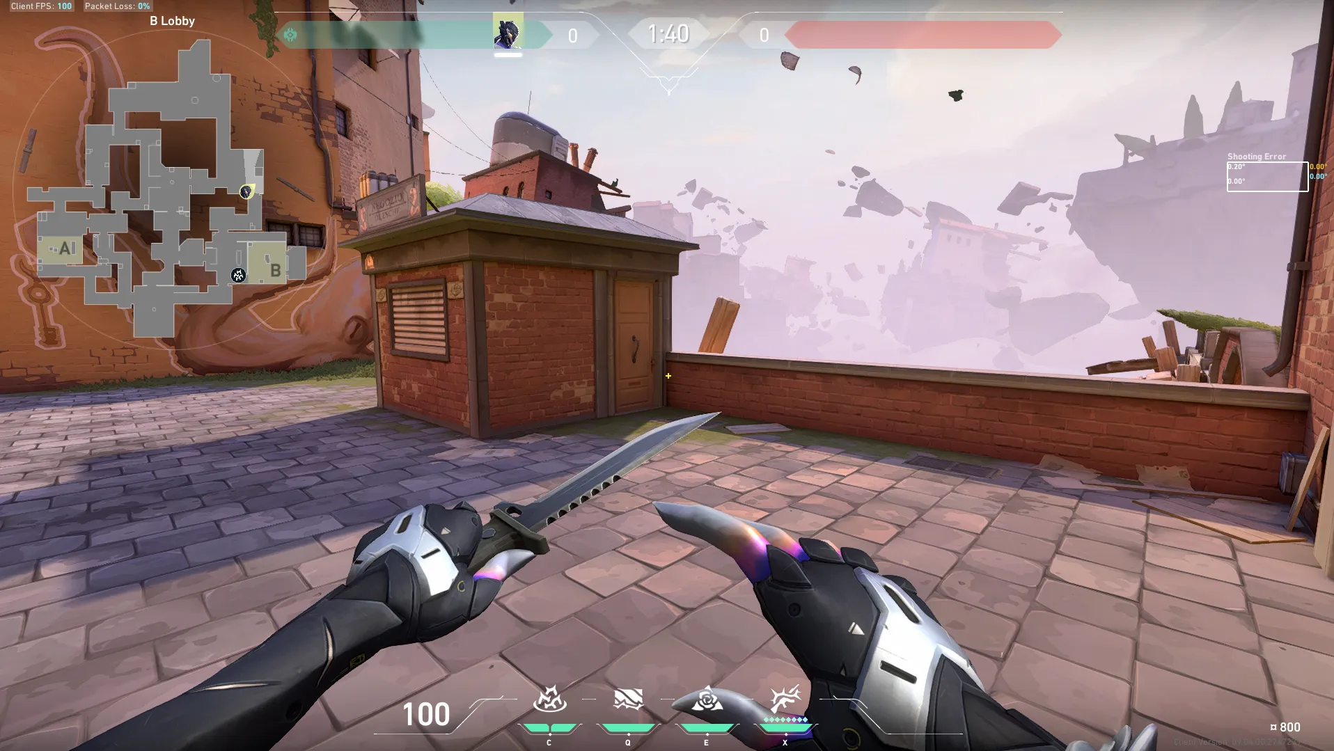 Ascent Anti-peek Attacker B Stairs — Vyse lineup on Ascent