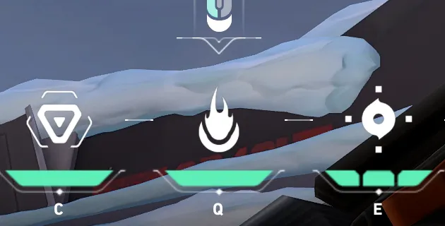 Brimstone Incendiary on Icebox Attack Site B — step 3 of 4: Aim — line up the shot
