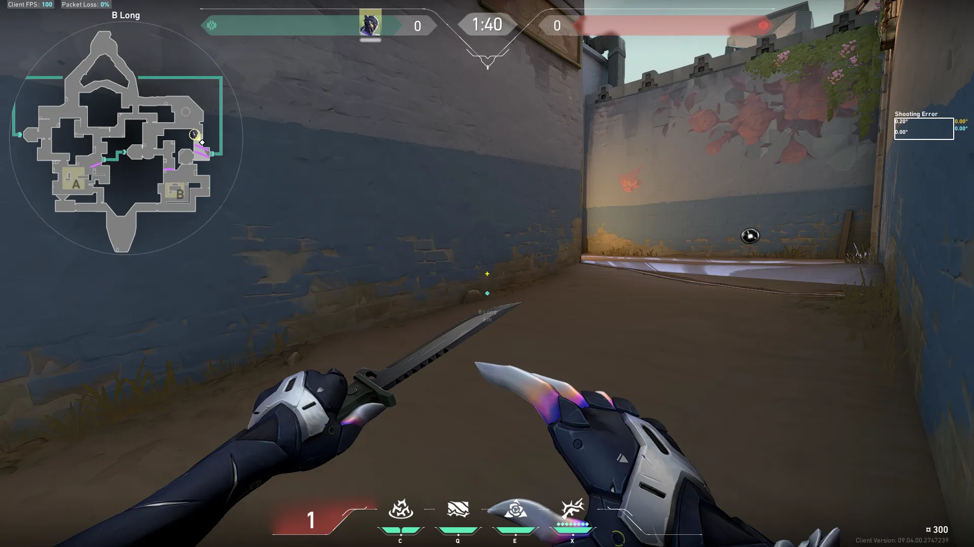 Vyse Bind B Attack CT Anti-peek — Vyse lineup on Bind
