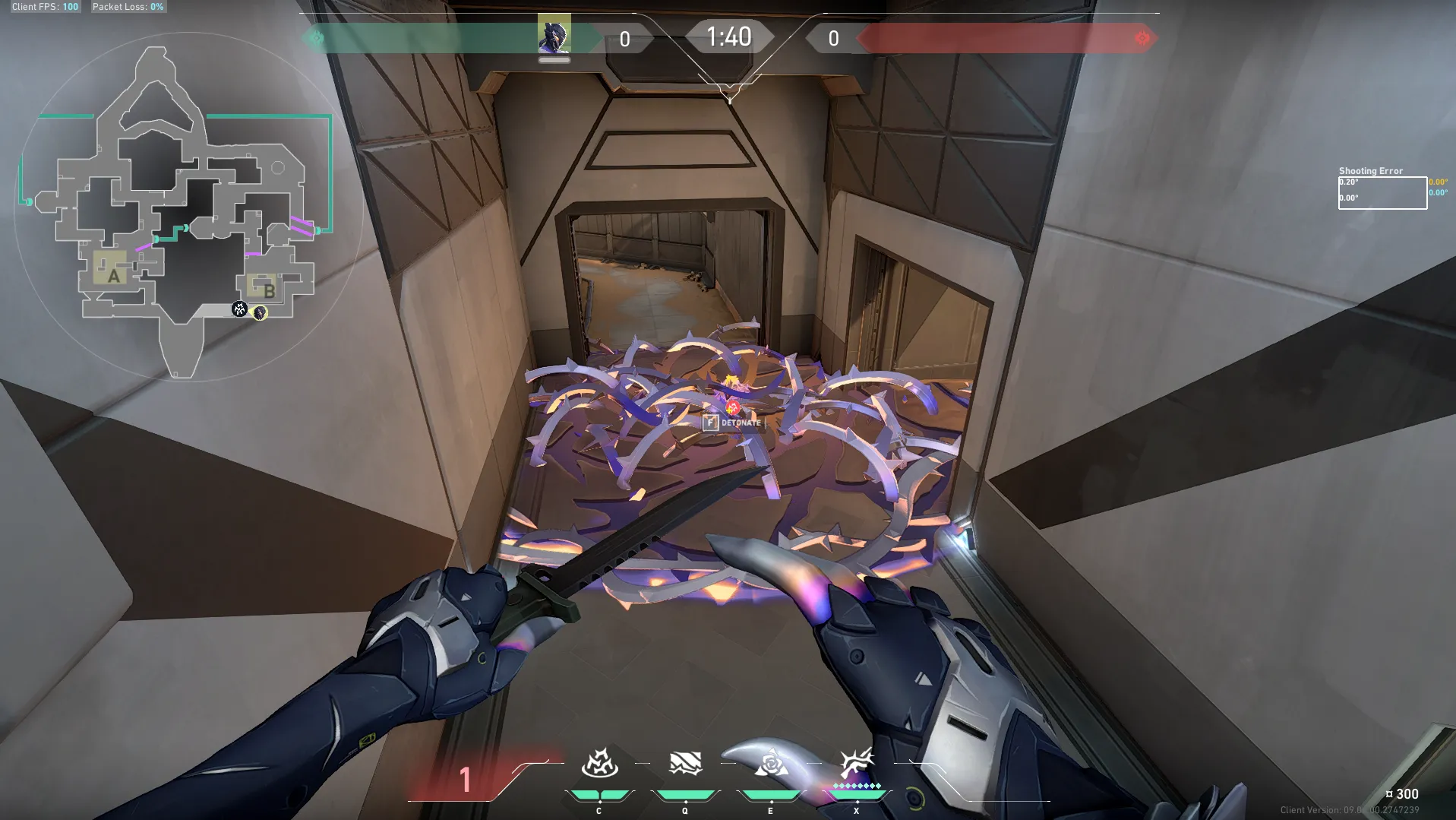 Vyse Razorvine on Bind Attack Site B — step 4 of 4: Result