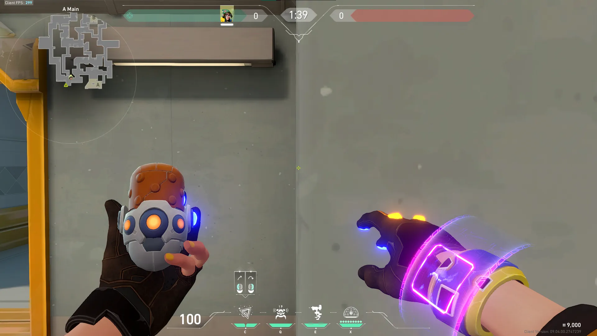 Killjoy Nanoswarm on Split Attack Site A — step 2 of 5: Aim — line up the shot