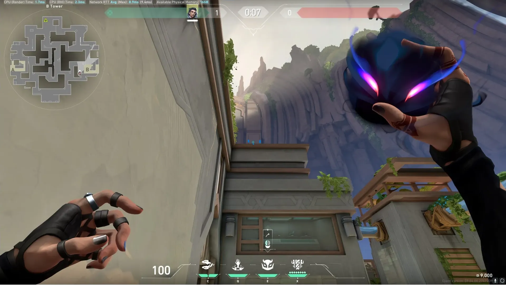 Fade Haunt on Abyss Defense Site B — step 2 of 3: Aim — line up the shot