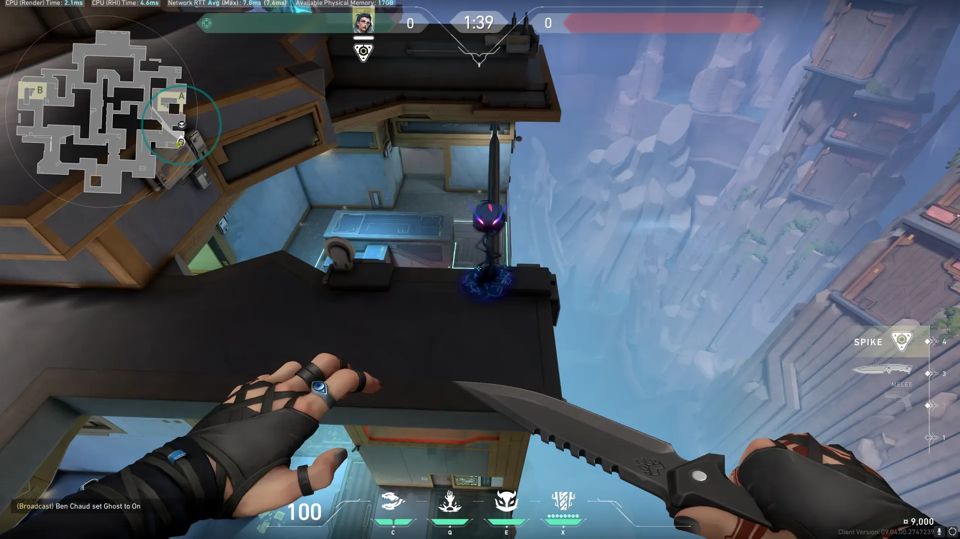 Fade Haunt on Abyss Attack Site A — step 3 of 4: Aim — line up the shot