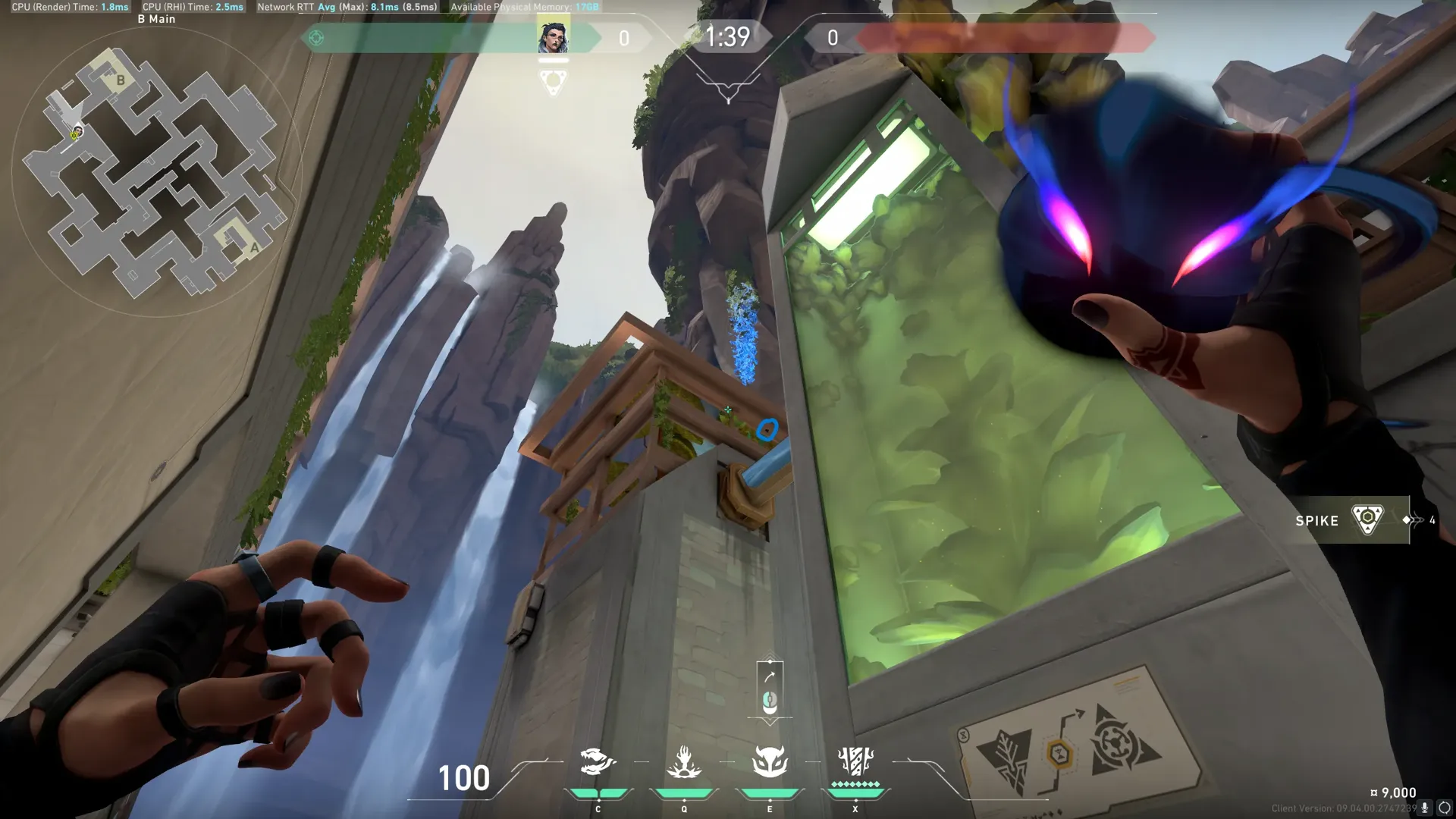 Fade Haunt on Abyss Attack Site B — step 2 of 4: Aim — line up the shot