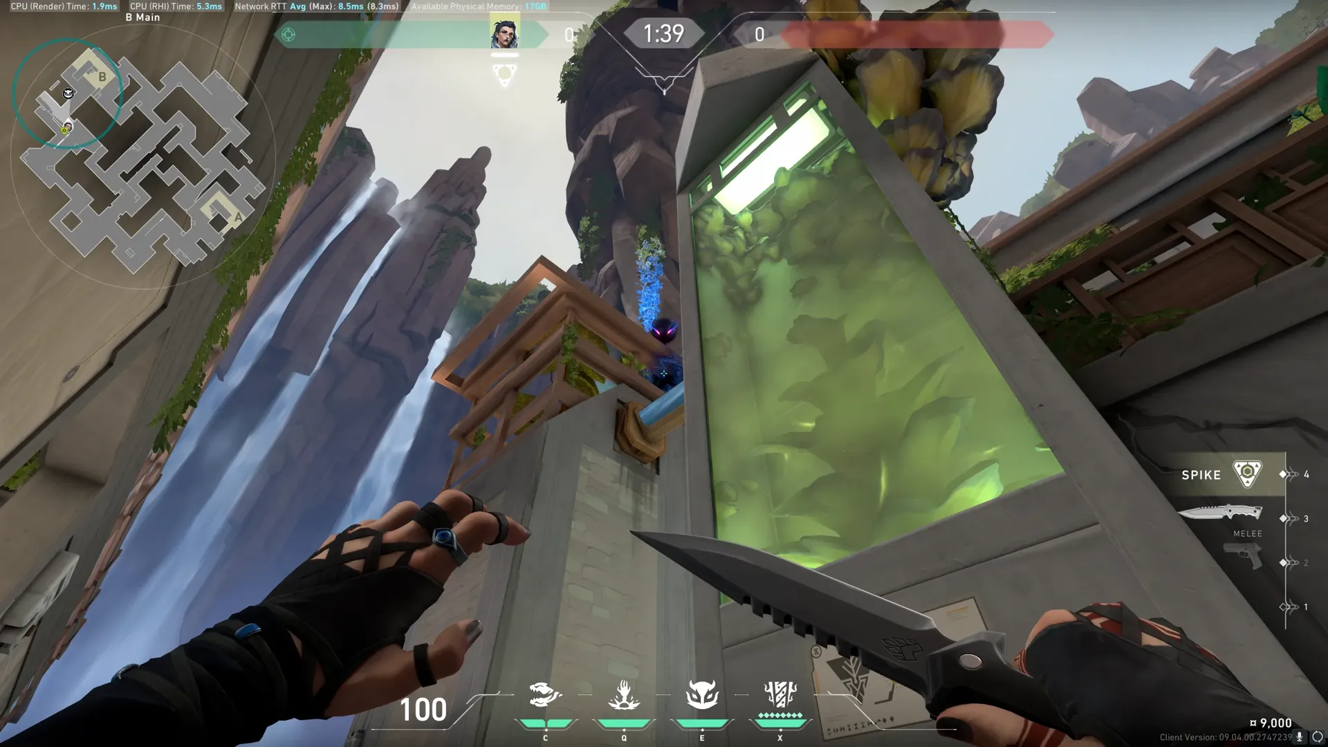 Fade Haunt on Abyss Attack Site B — step 3 of 4: Aim — line up the shot