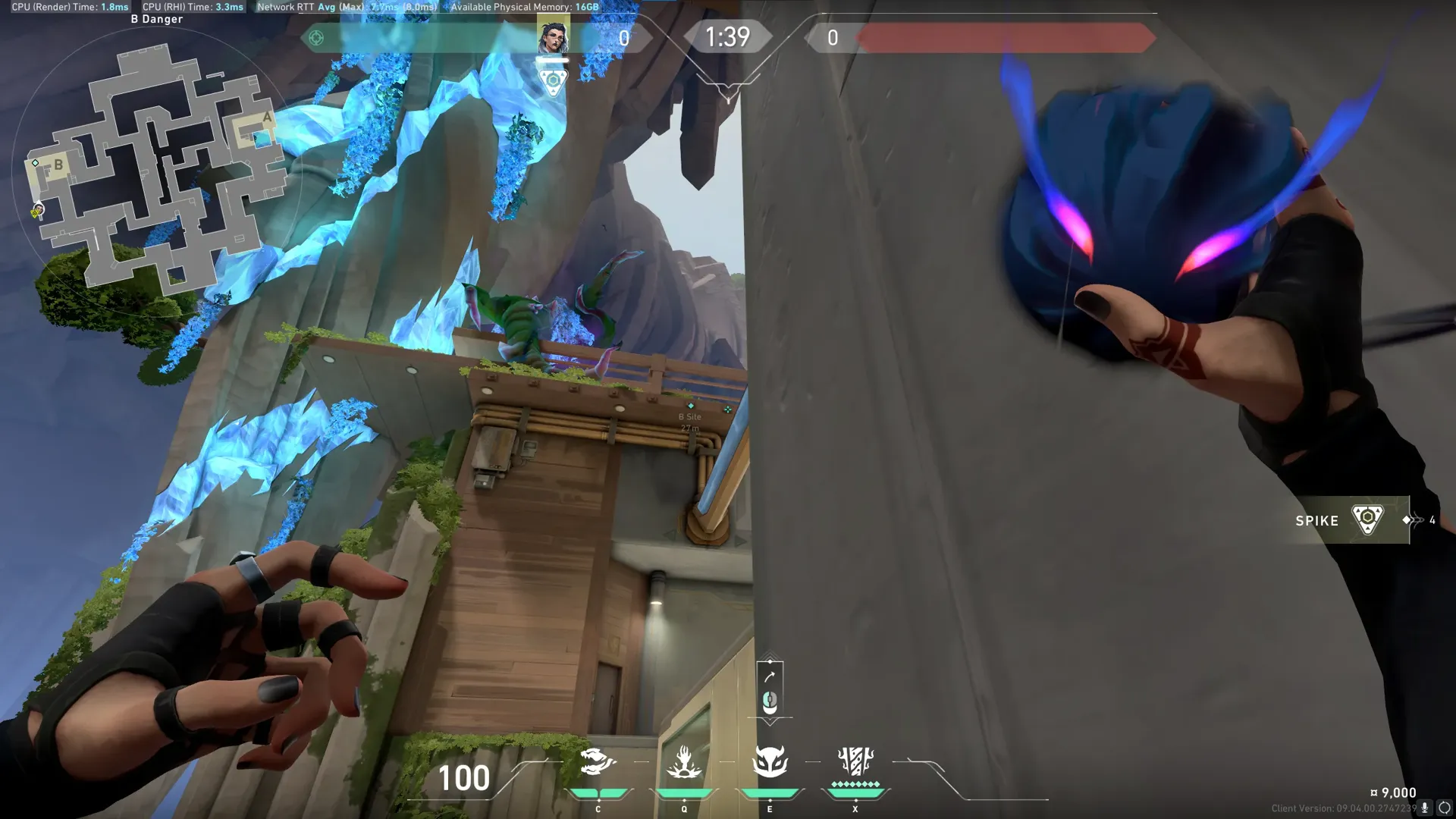 Fade Haunt on Abyss Defense Site B — step 2 of 4: Aim — line up the shot
