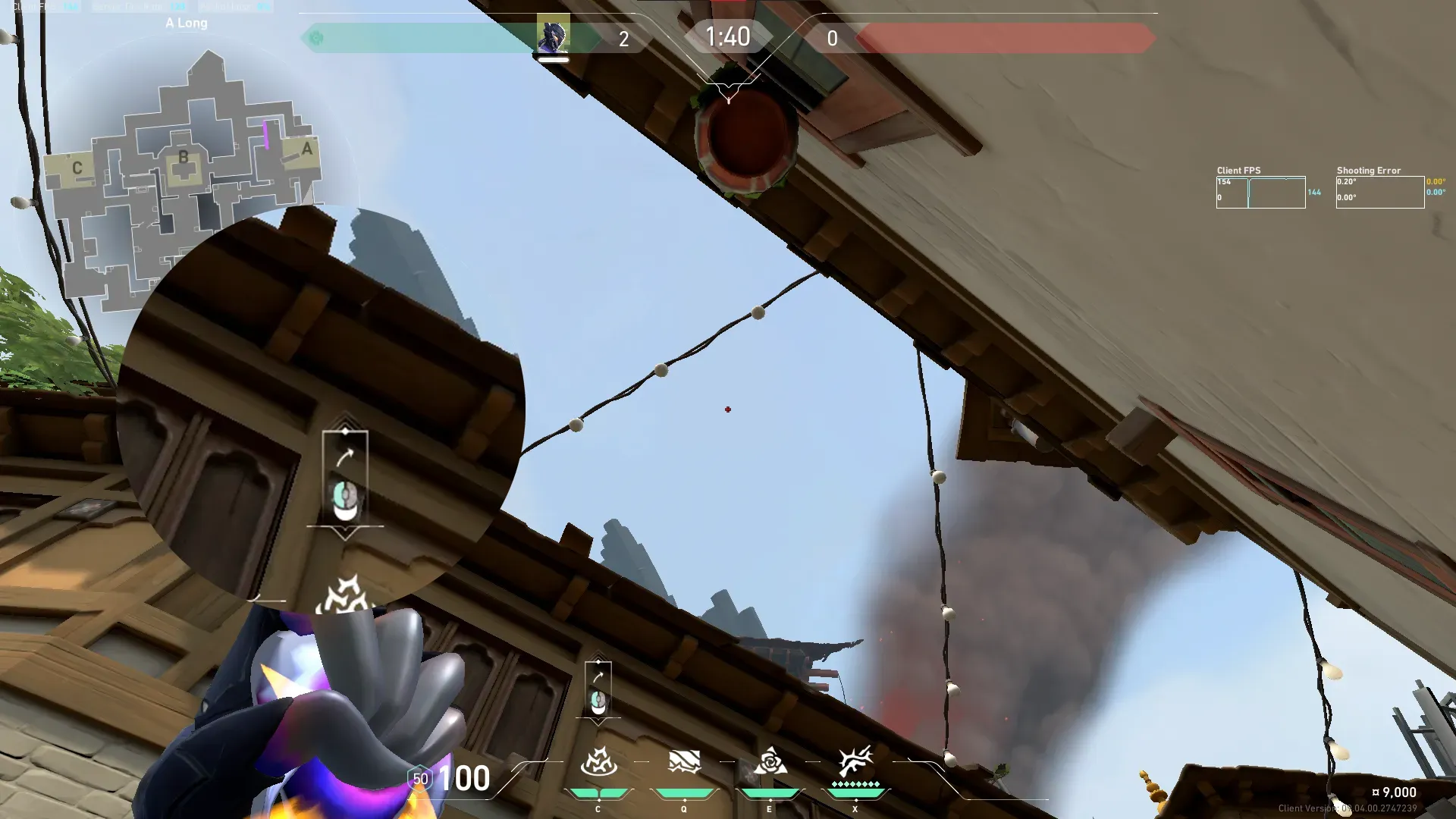 Vyse Razorvine on Haven Attack Site A — step 2 of 3: Aim — line up the shot