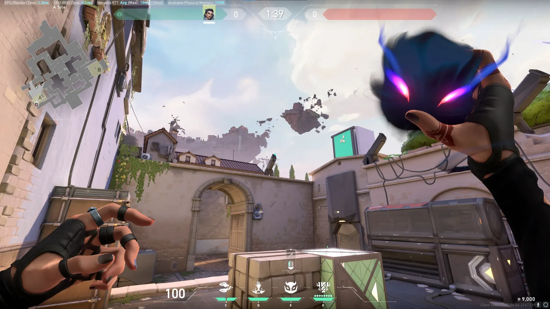 Fade Haunt on Ascent Defense Site A — step 2 of 4: Aim — line up the shot