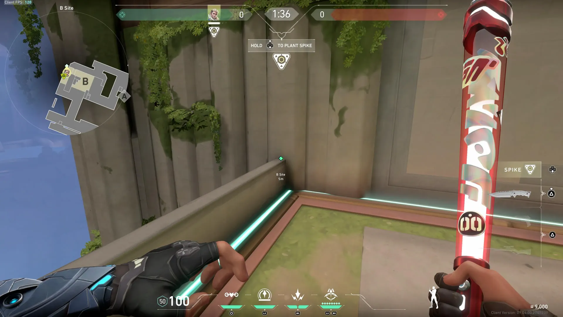 Cross map Recon Dart B Site to A Main! — Sova lineup on Abyss
