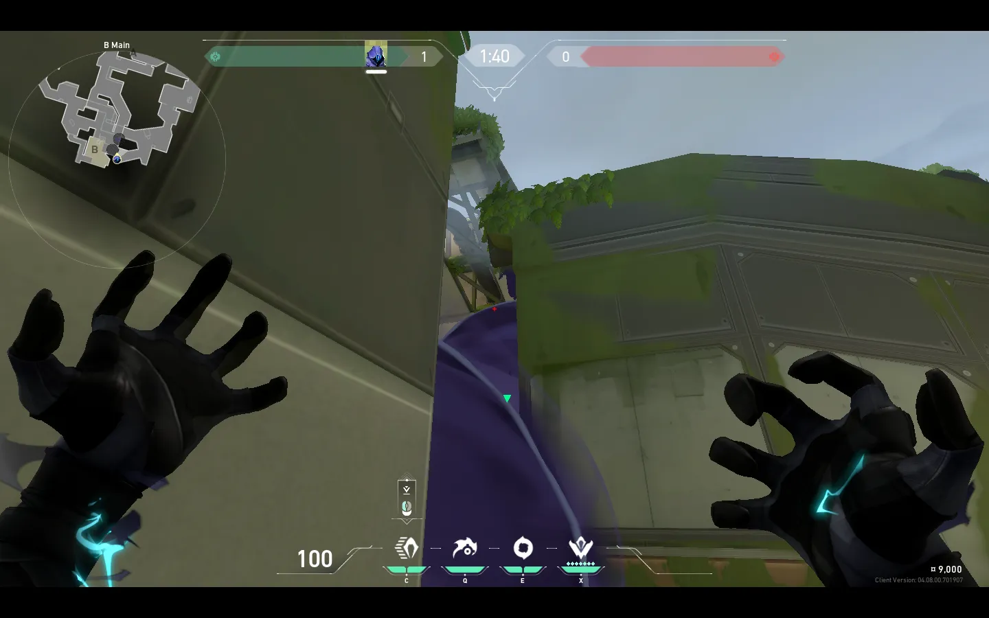 Omen Dark Cover on Fracture Attack Site B — step 4 of 6: Aim — line up the shot