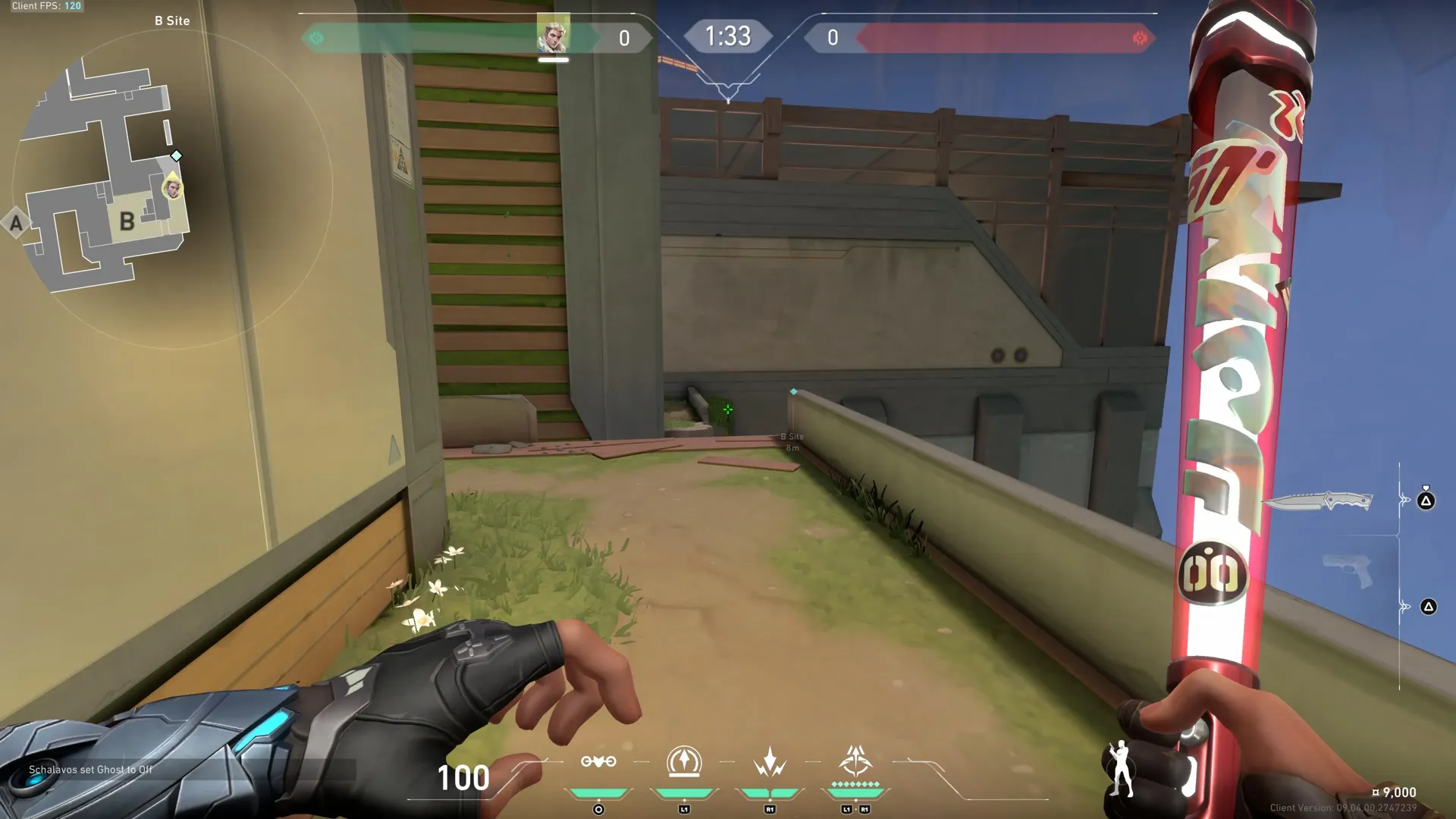 Cross map B Site to A Site Difficult Recon Bolt! — Sova lineup on Abyss