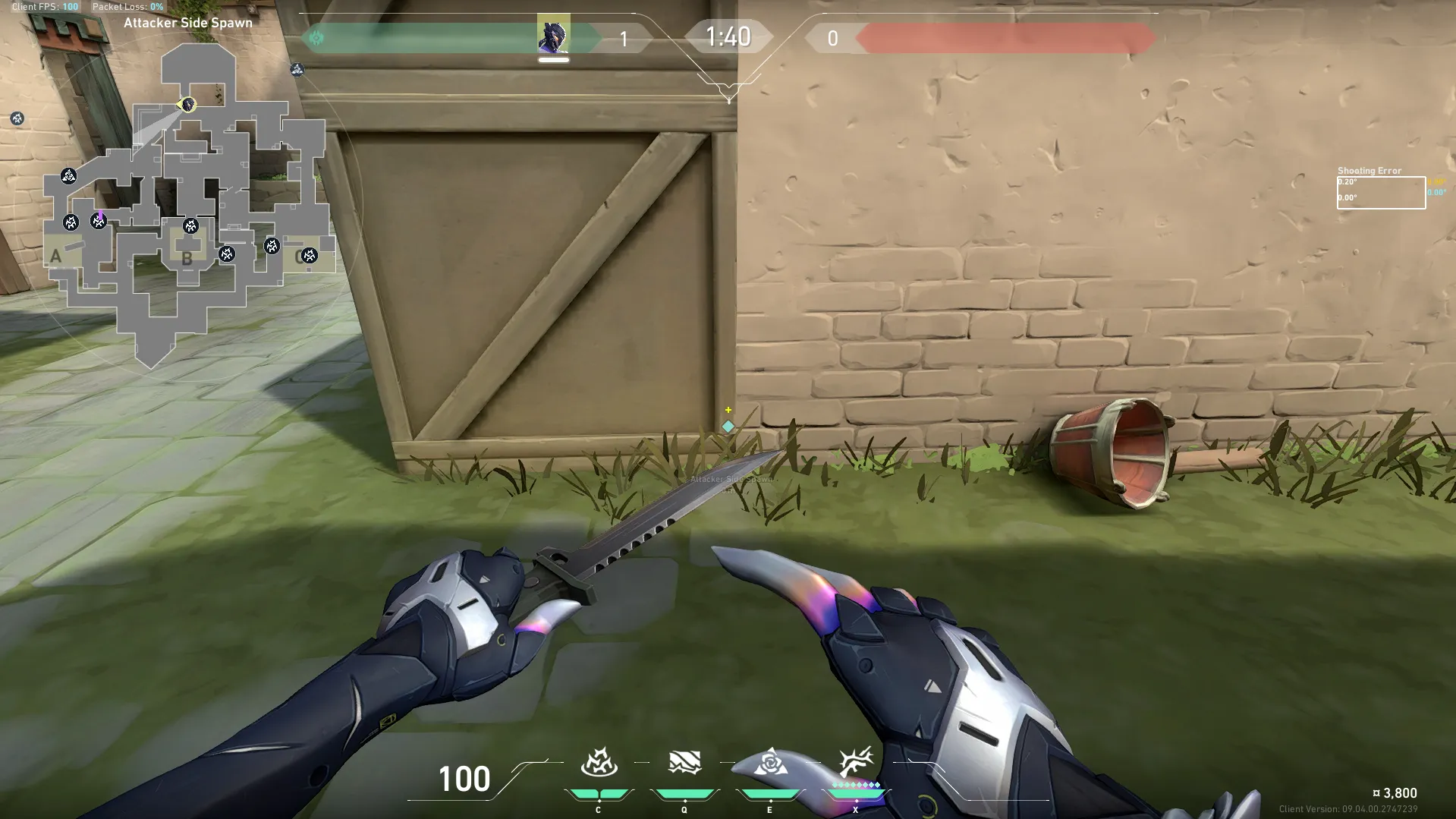 Vyse Haven B Site Entry Anti-peek (hard) — Vyse lineup on Haven