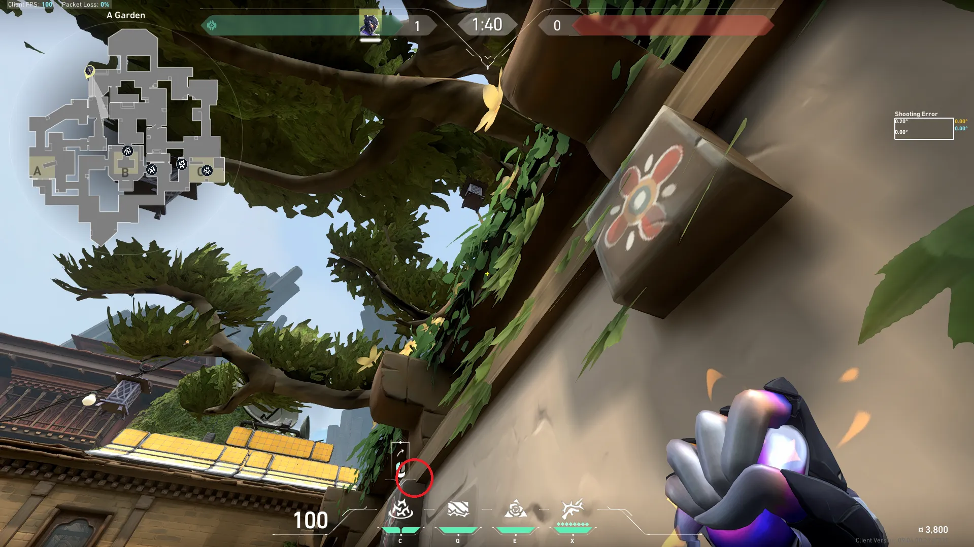 Vyse Razorvine on Haven Attack Site A — step 2 of 3: Aim — line up the shot
