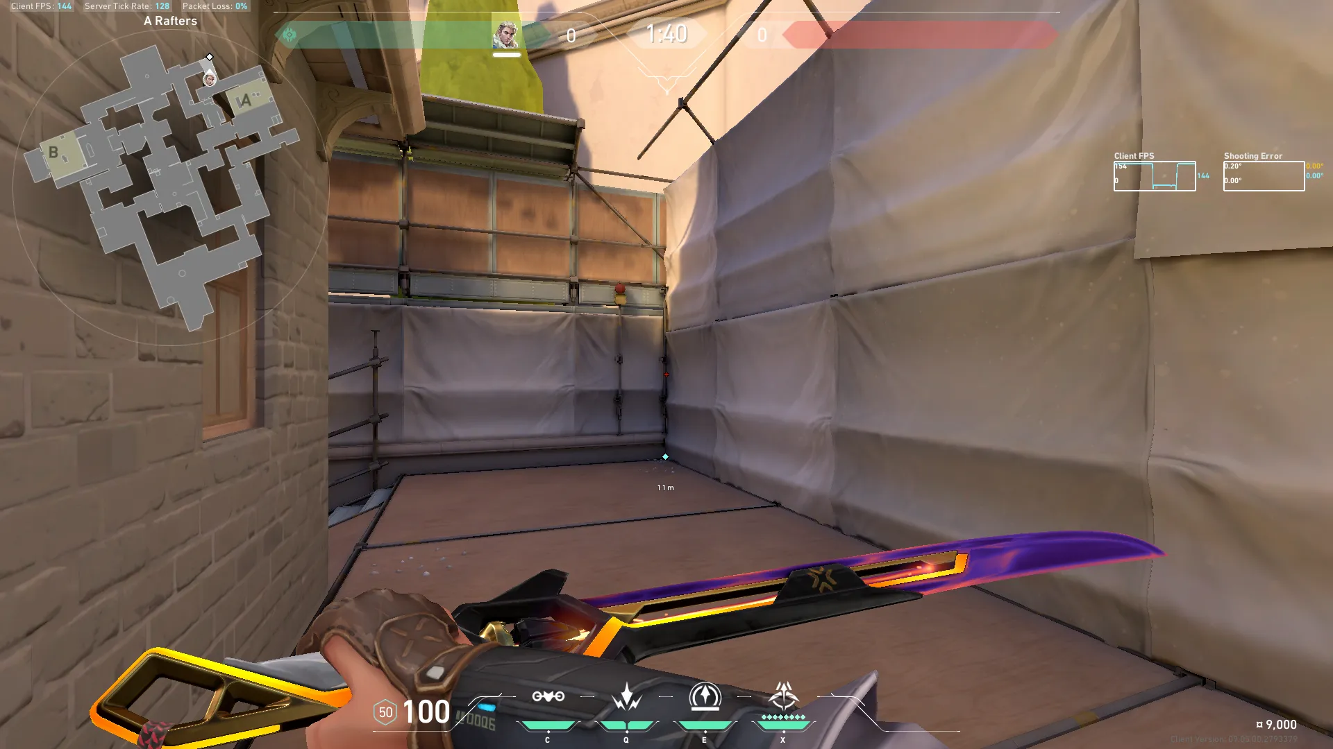 Sova Defense Cross-map Shock + Reveal — Sova lineup on Ascent