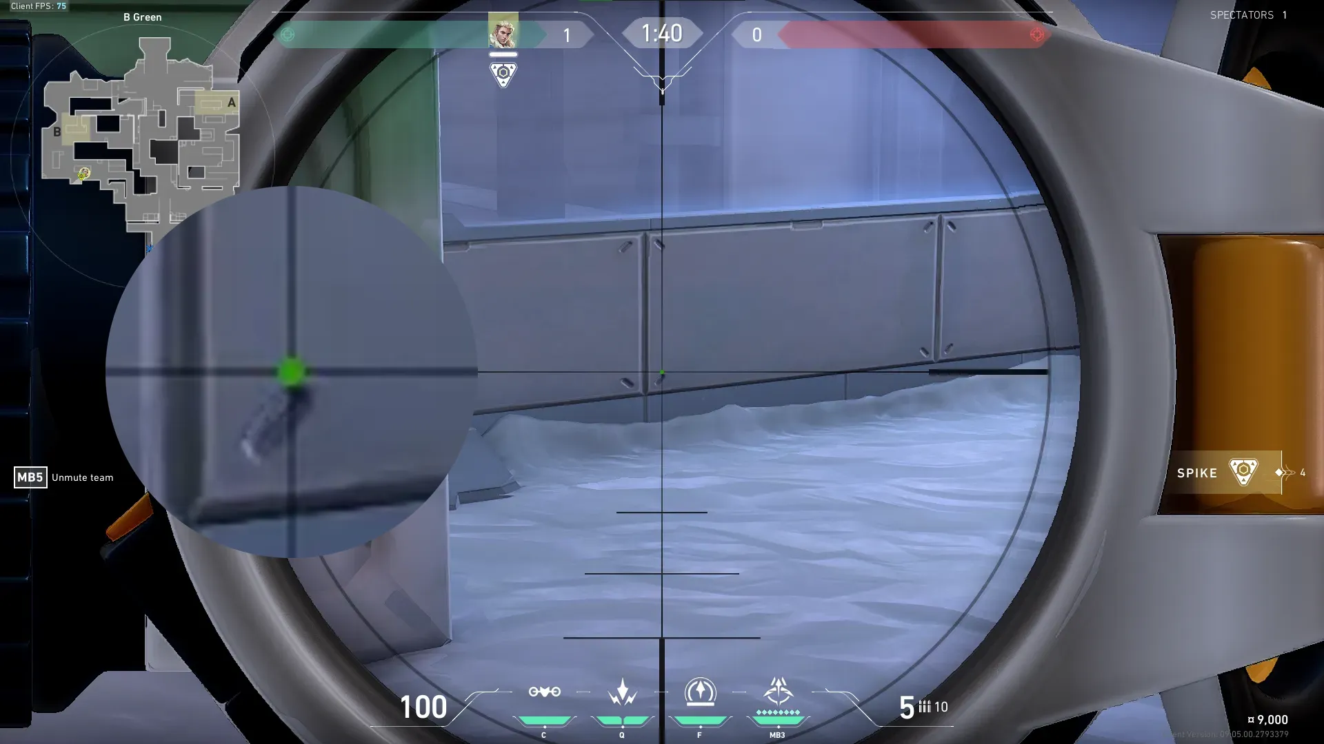Sova Recon Bolt on Icebox Attack Site B — step 2 of 5: Aim — line up the shot