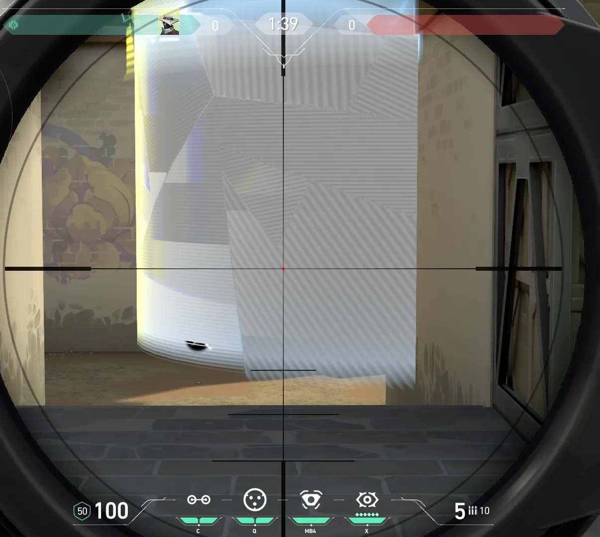 Cypher Cyber Cage on Haven Defense Site A — step 4 of 5: Aim — line up the shot