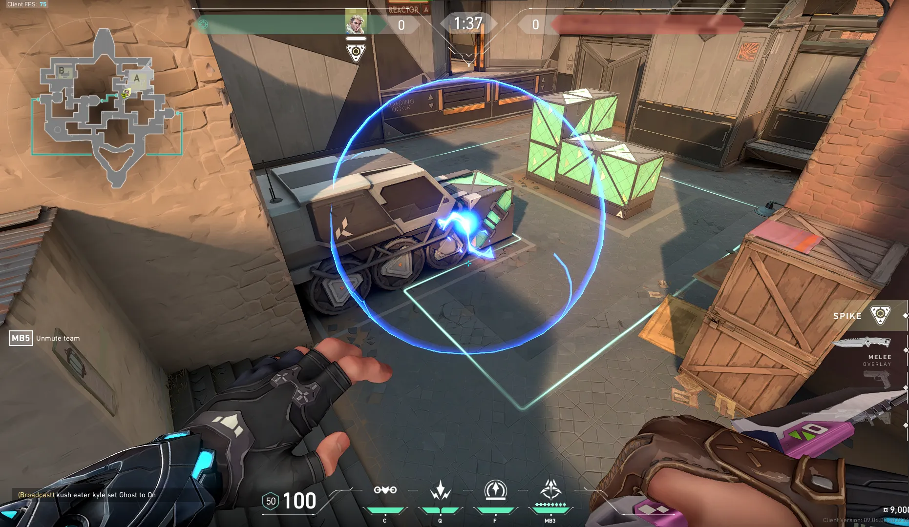 Sova Shock Bolt on Bind Attack Site A — step 4 of 4: Result