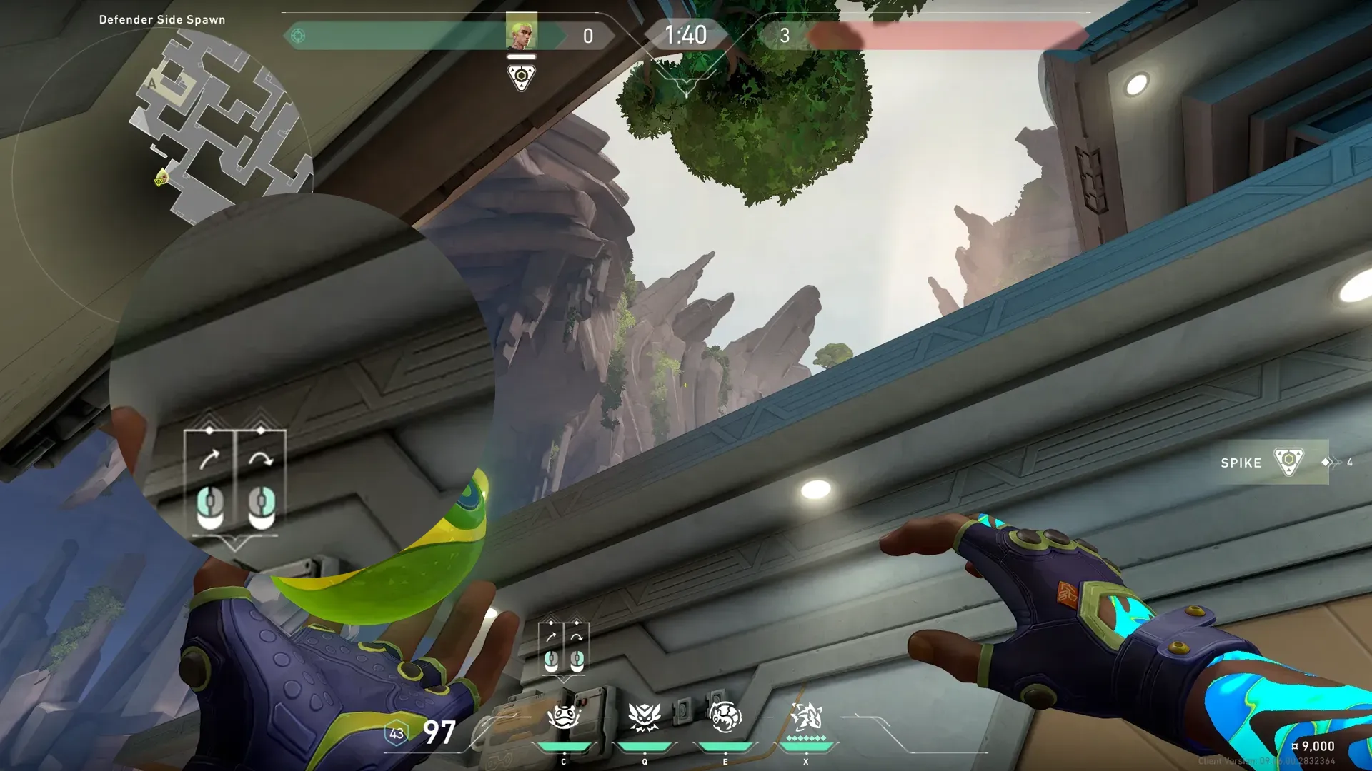 Gekko Mosh Pit on Abyss Defense Site A — step 2 of 3: Aim — line up the shot