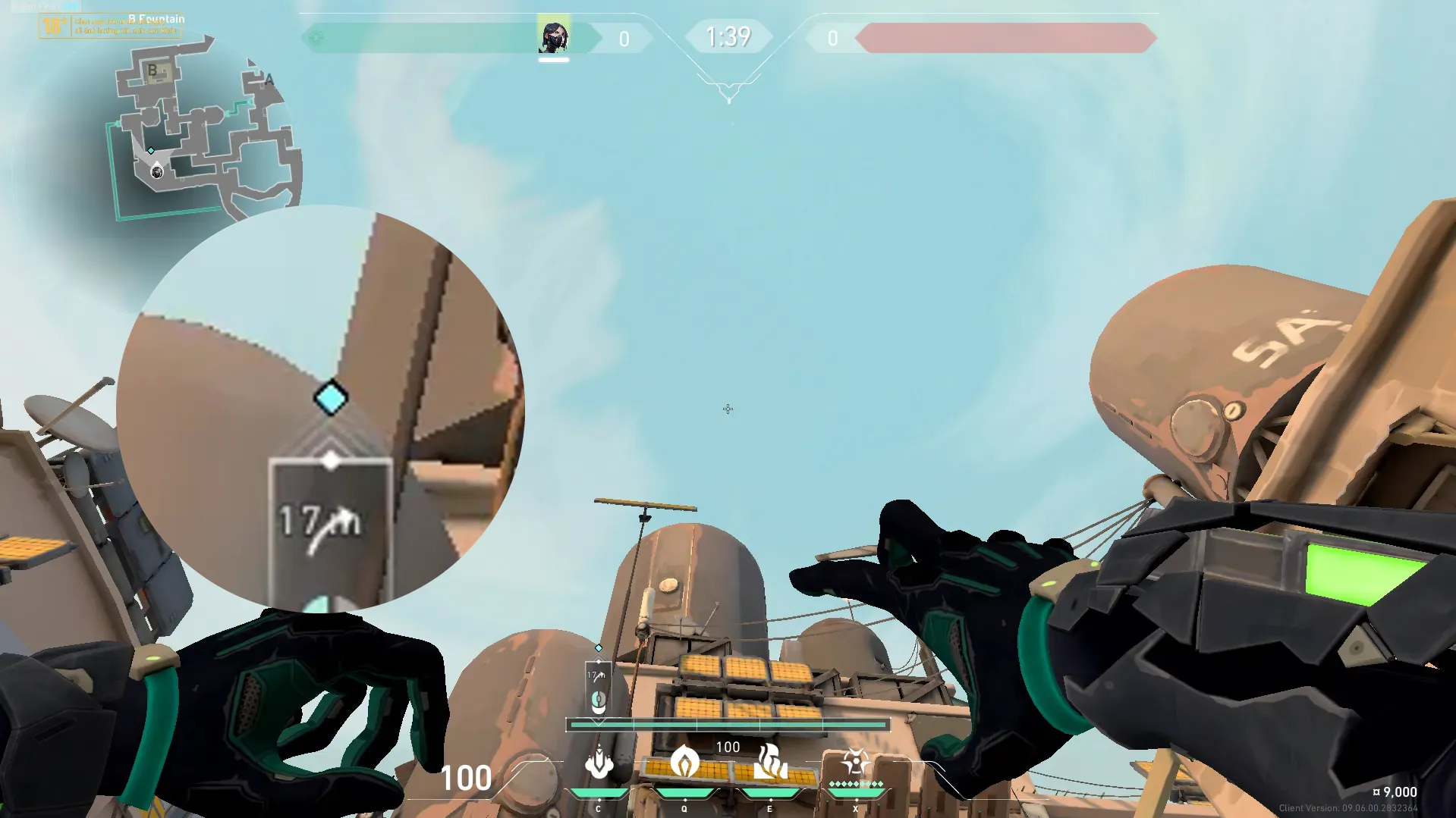 Viper Snake Bite on Bind Attack Site B — step 2 of 3: Aim — line up the shot