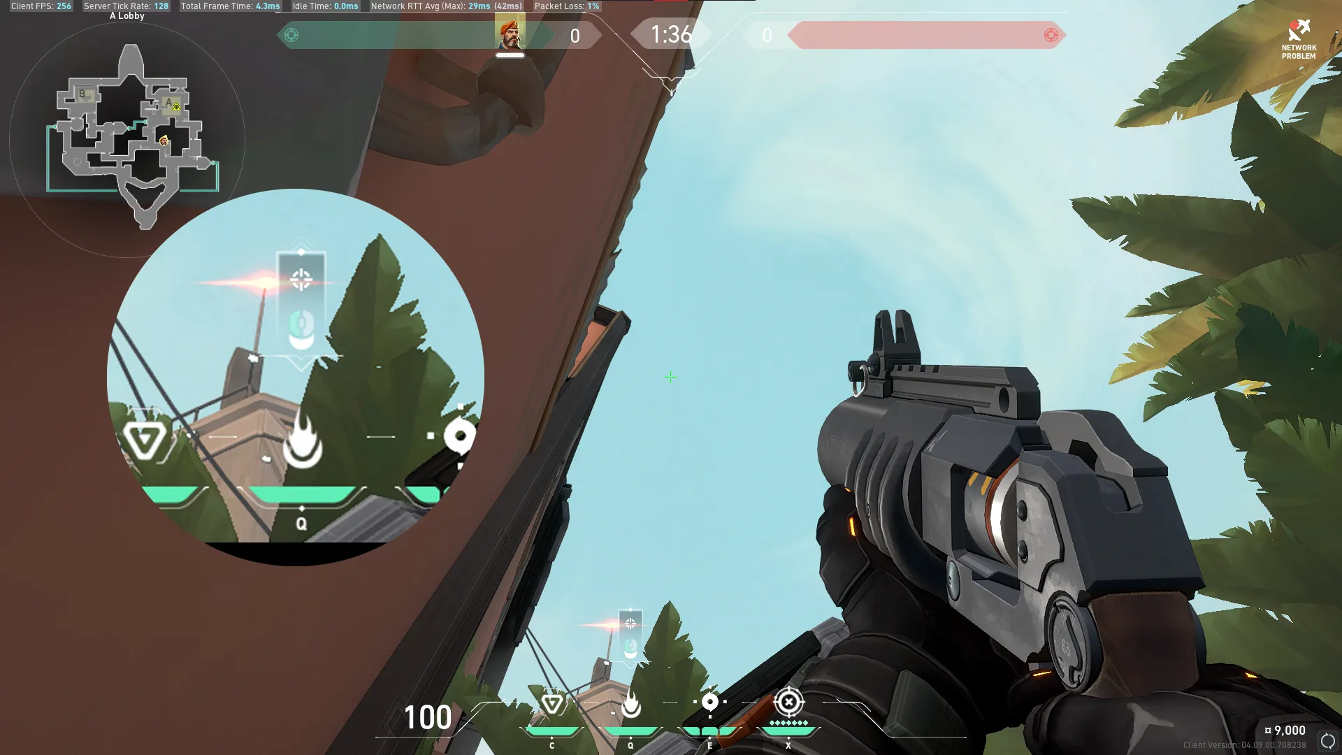 Brimstone Incendiary on Bind Attack Site A — step 2 of 3: Aim — line up the shot