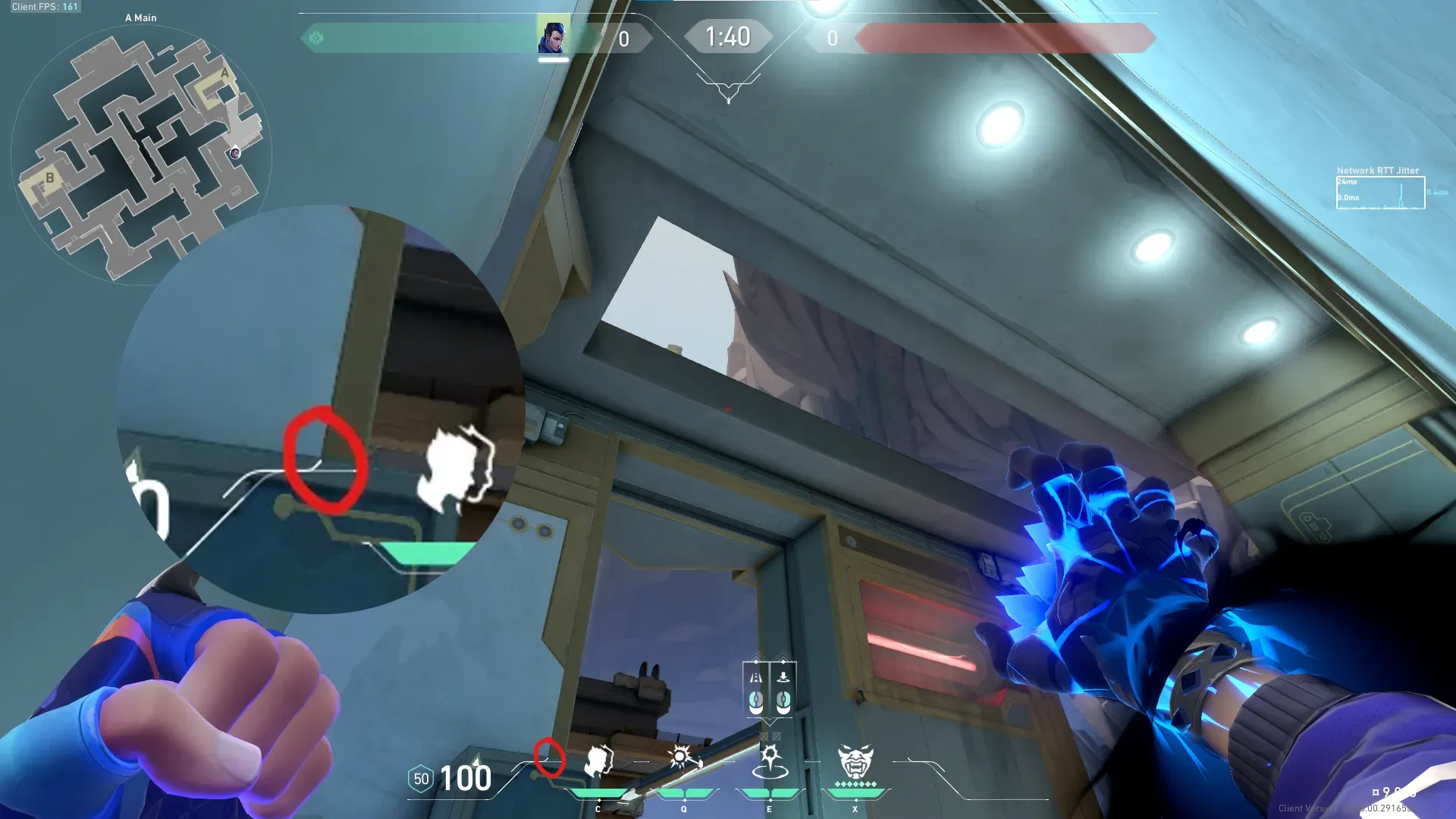 Yoru Gatecrash on Abyss Attack Site A — step 2 of 3: Aim — line up the shot