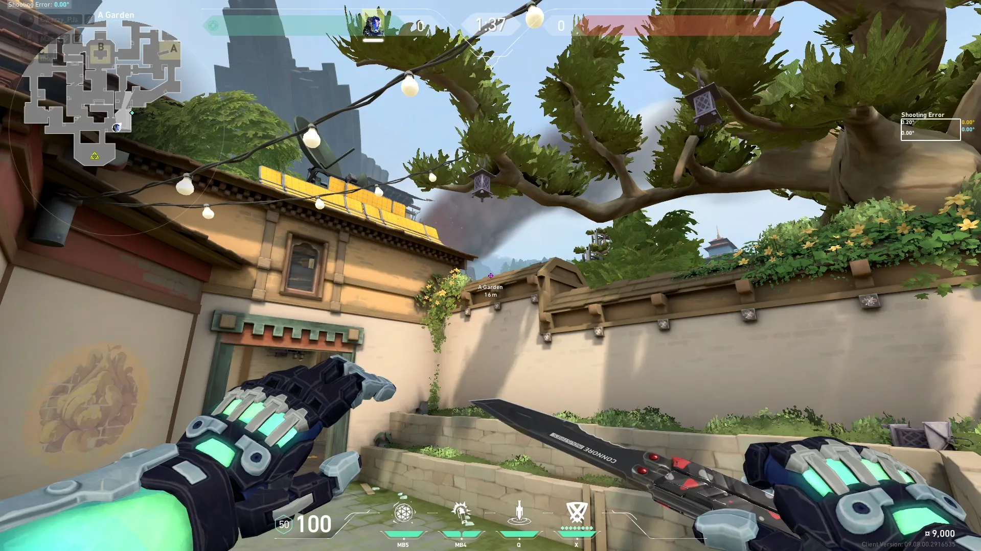 KAY/O Flash_Drive on Haven Attack Site A — step 2 of 3: Aim — line up the shot