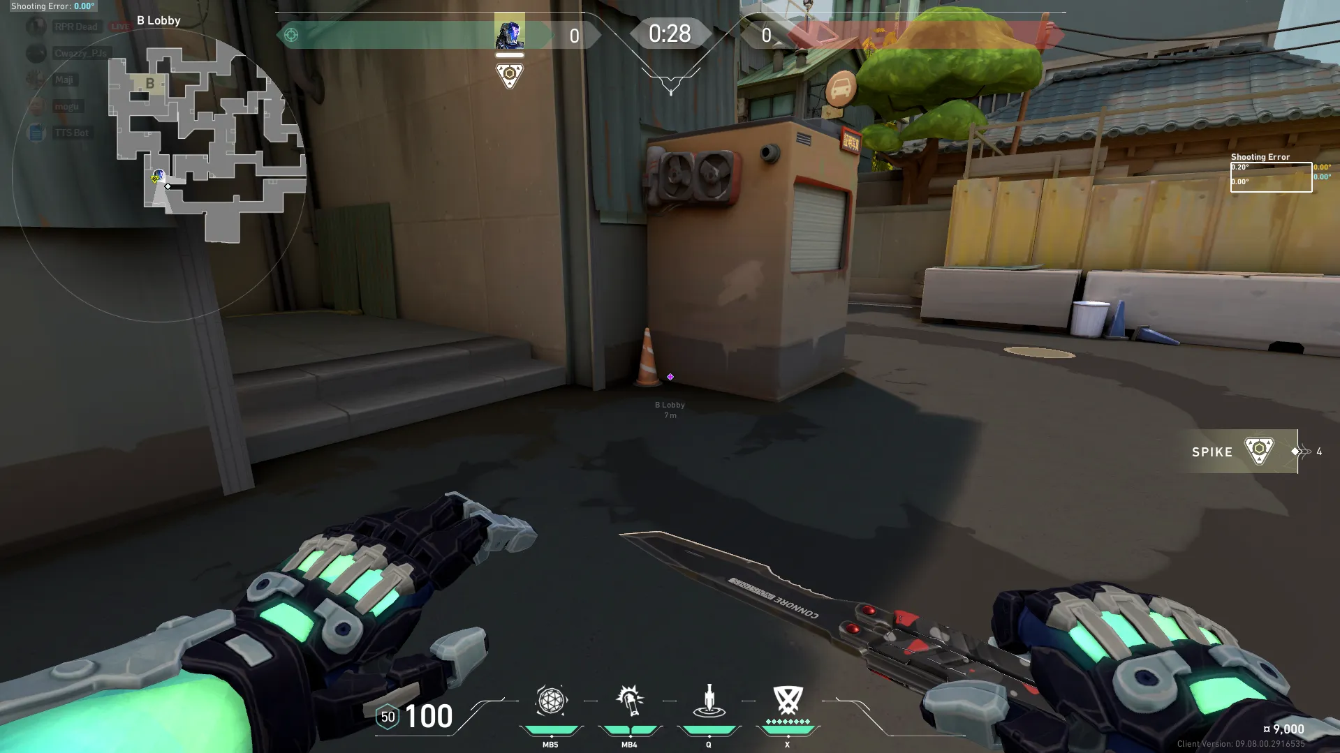 Kayo Zero/point B Lobby to B Site — KAY/O lineup on Split