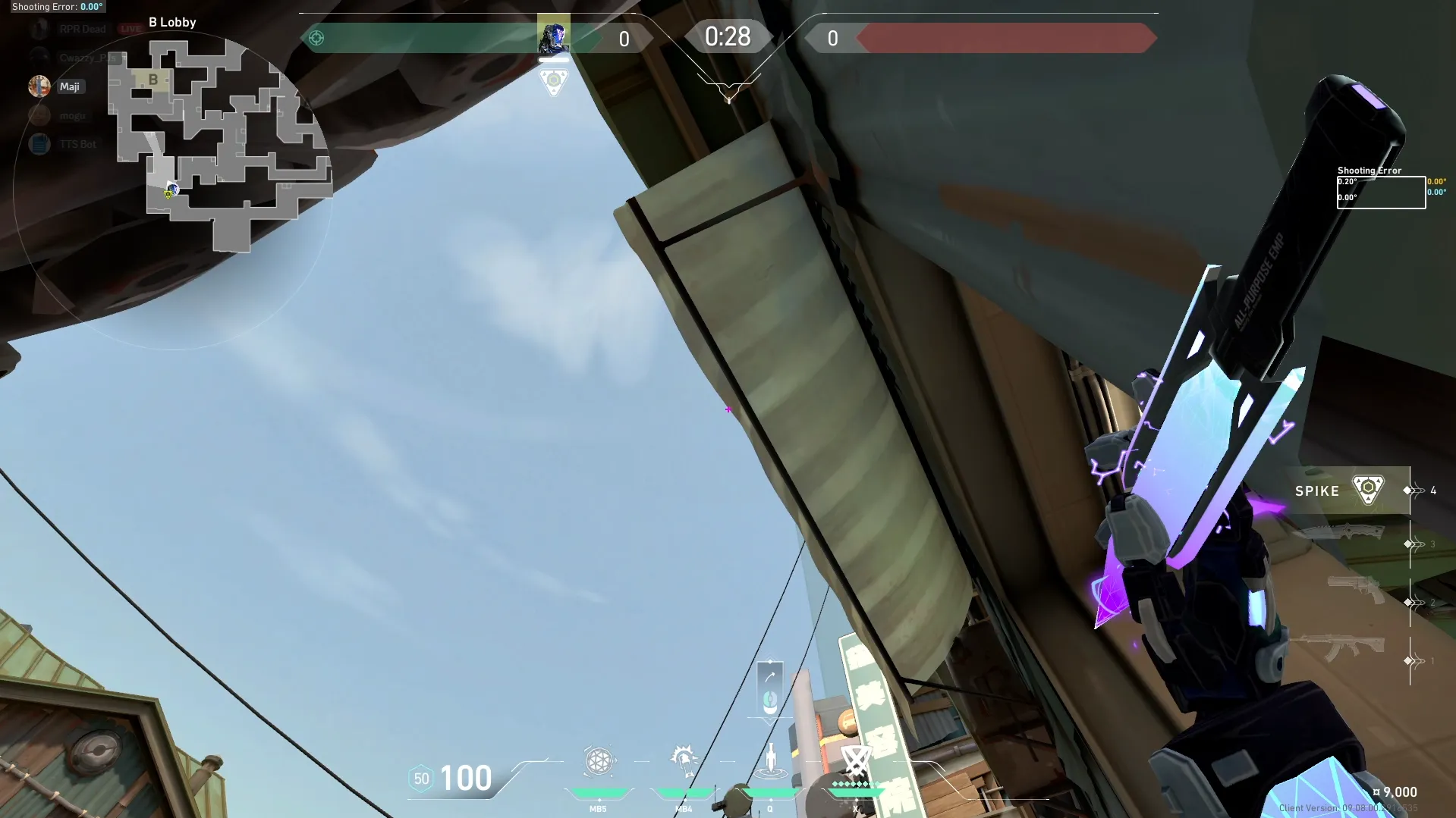 KAY/O Zero_Point on Split Attack Site B — step 2 of 3: Aim — line up the shot