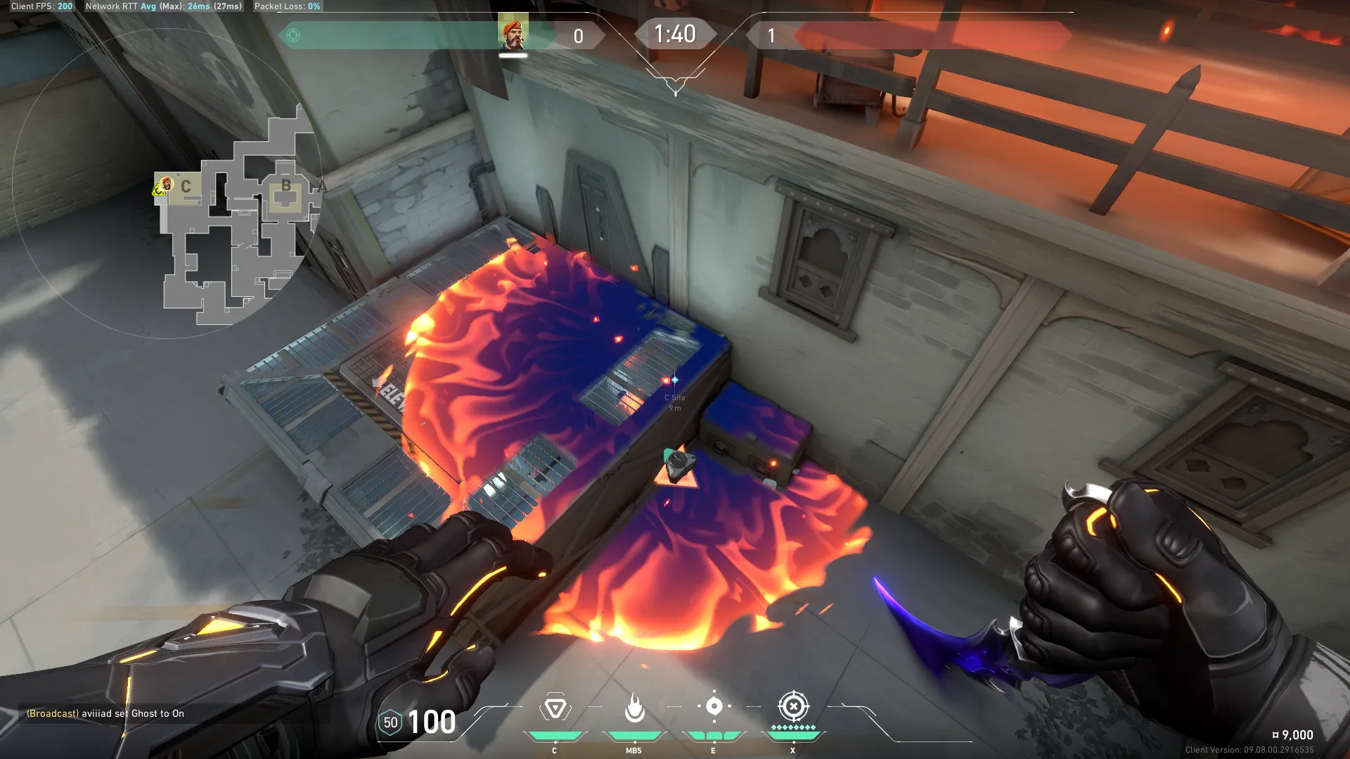Brimstone Incendiary on Haven Defense Site C — step 4 of 4: Result