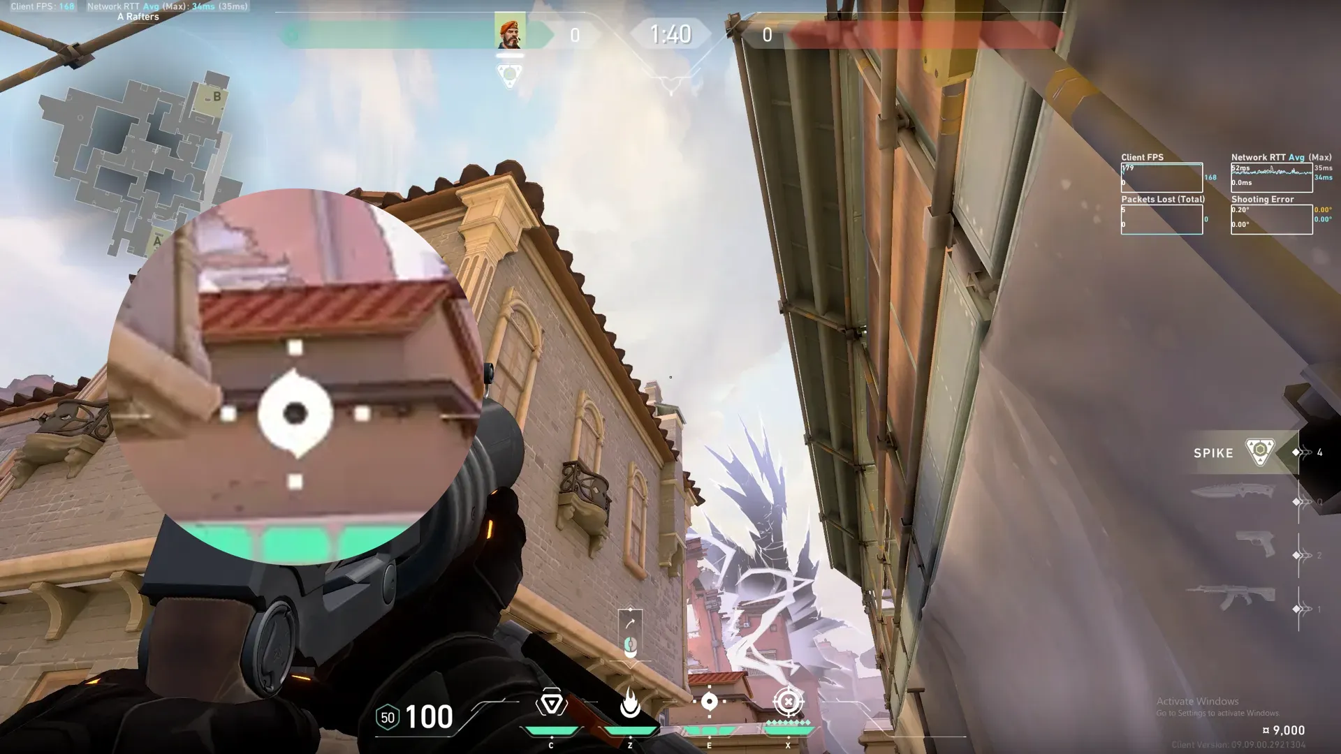 Brimstone Incendiary on Ascent Defense Site B — step 2 of 3: Aim — line up the shot