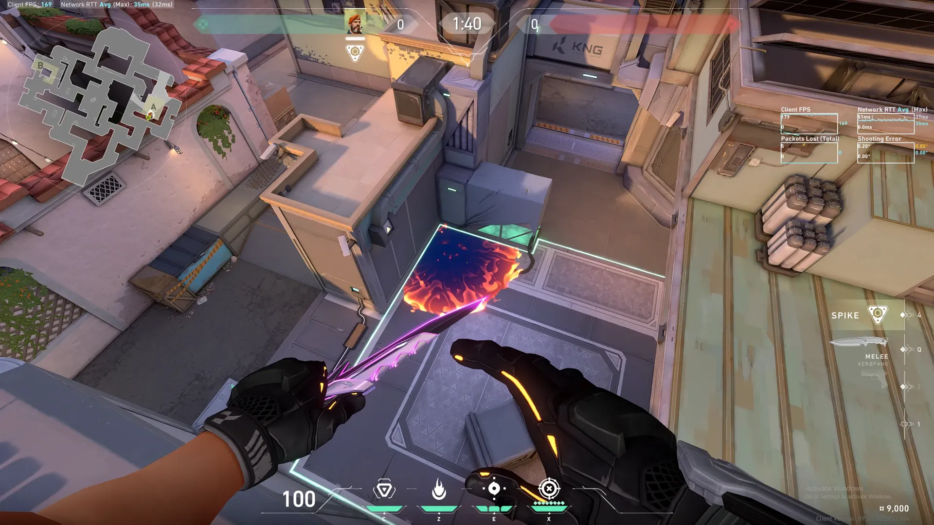 Brimstone Incendiary on Sunset Attack Site A — step 3 of 3: Result