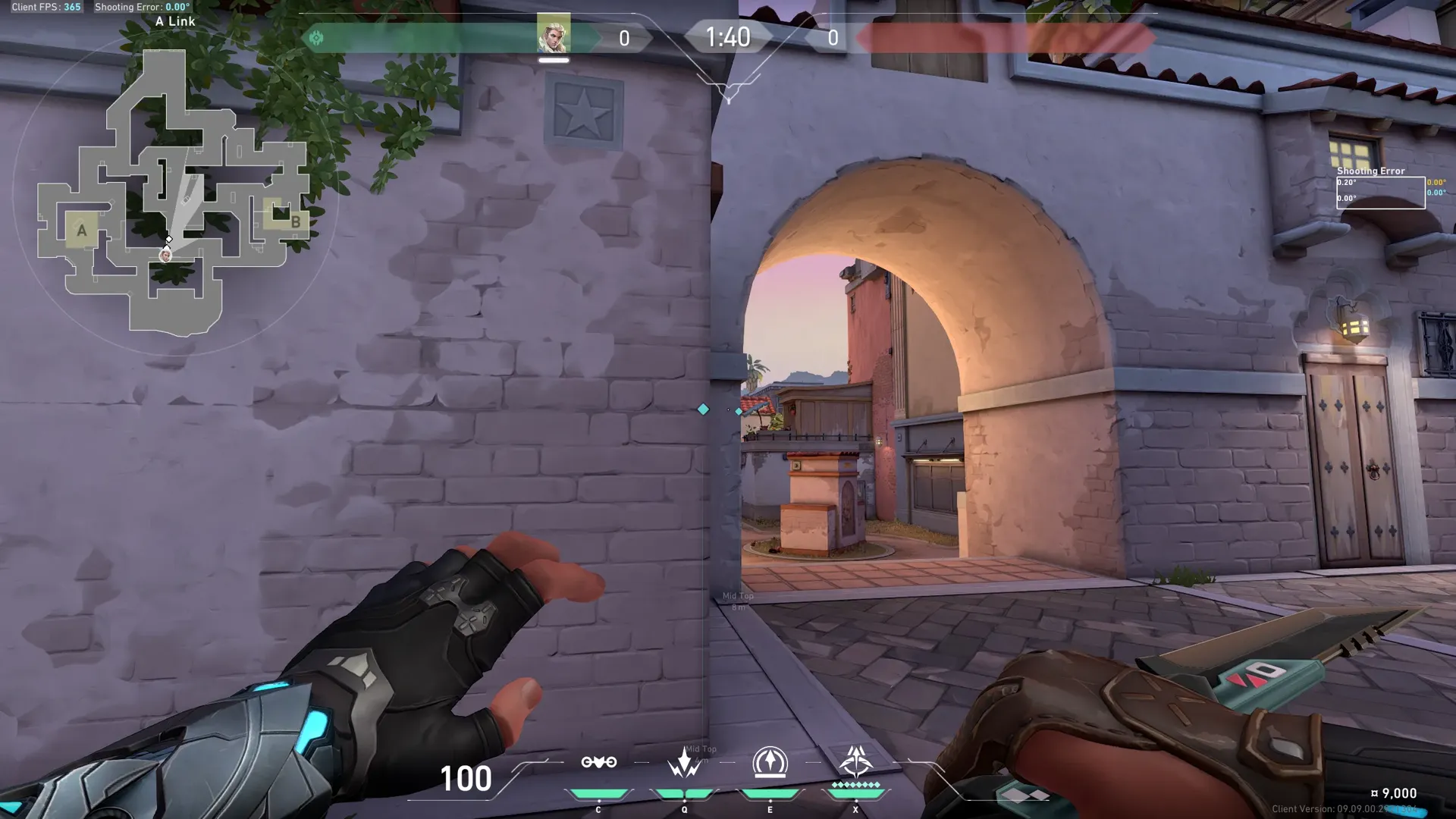 GOD Arrow Defender Mid to B Main — Sova lineup on Sunset