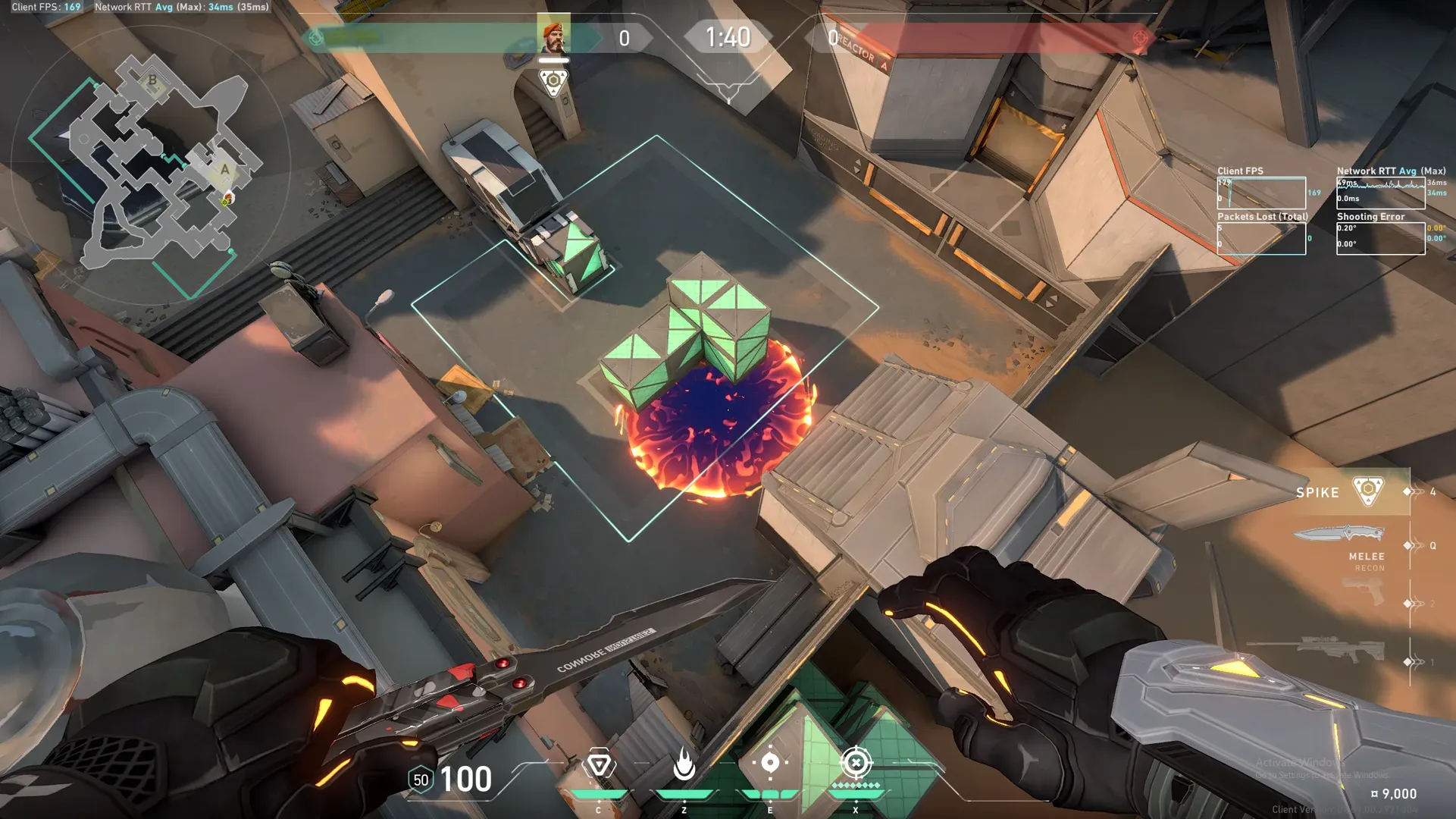 Brimstone Incendiary on Bind Attack Site A — step 4 of 4: Result