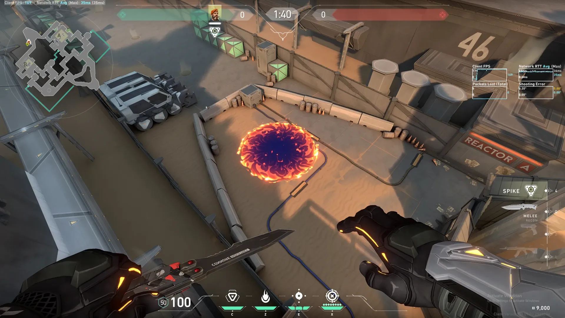 Brimstone Incendiary on Bind Attack Site A — step 3 of 3: Result